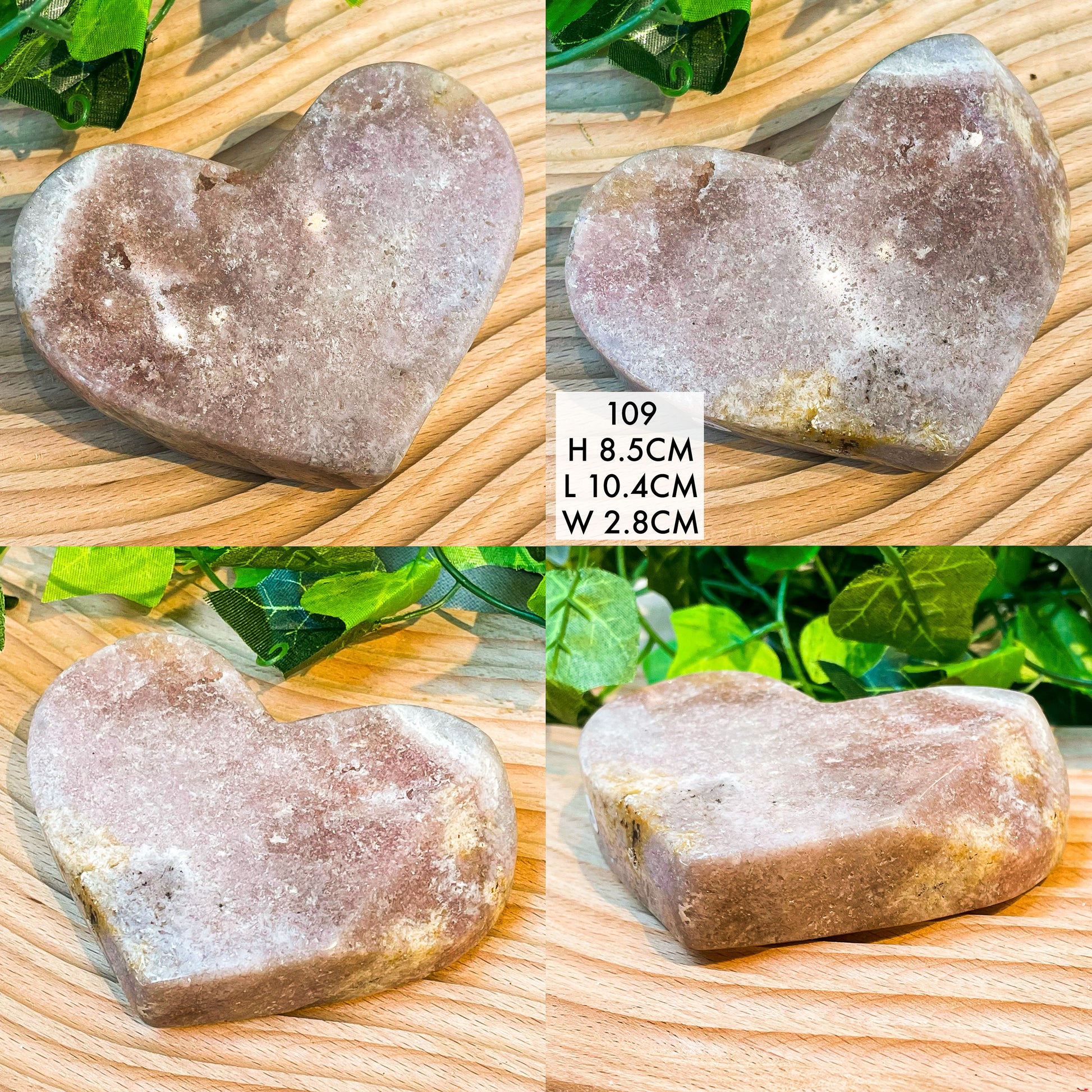 Pink Amethyst Hearts