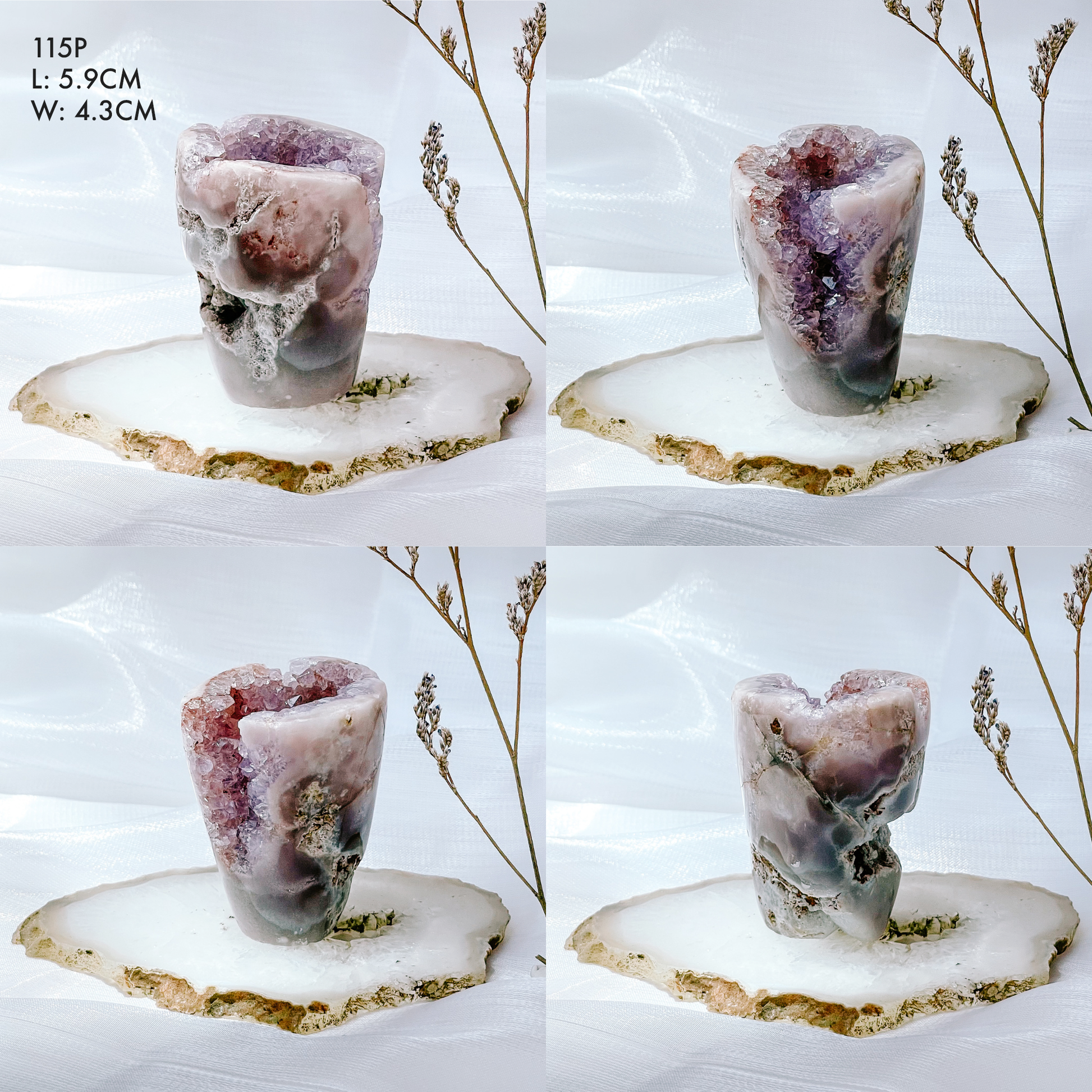 Pink Amethyst Freeforms