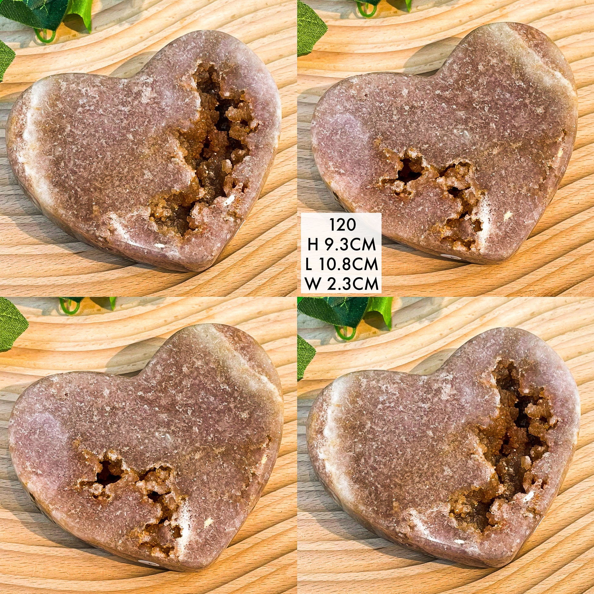 Pink Amethyst Hearts
