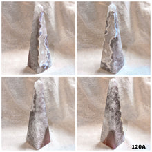 Load image into Gallery viewer, Agate Obelisk with Quartz and Bandings
