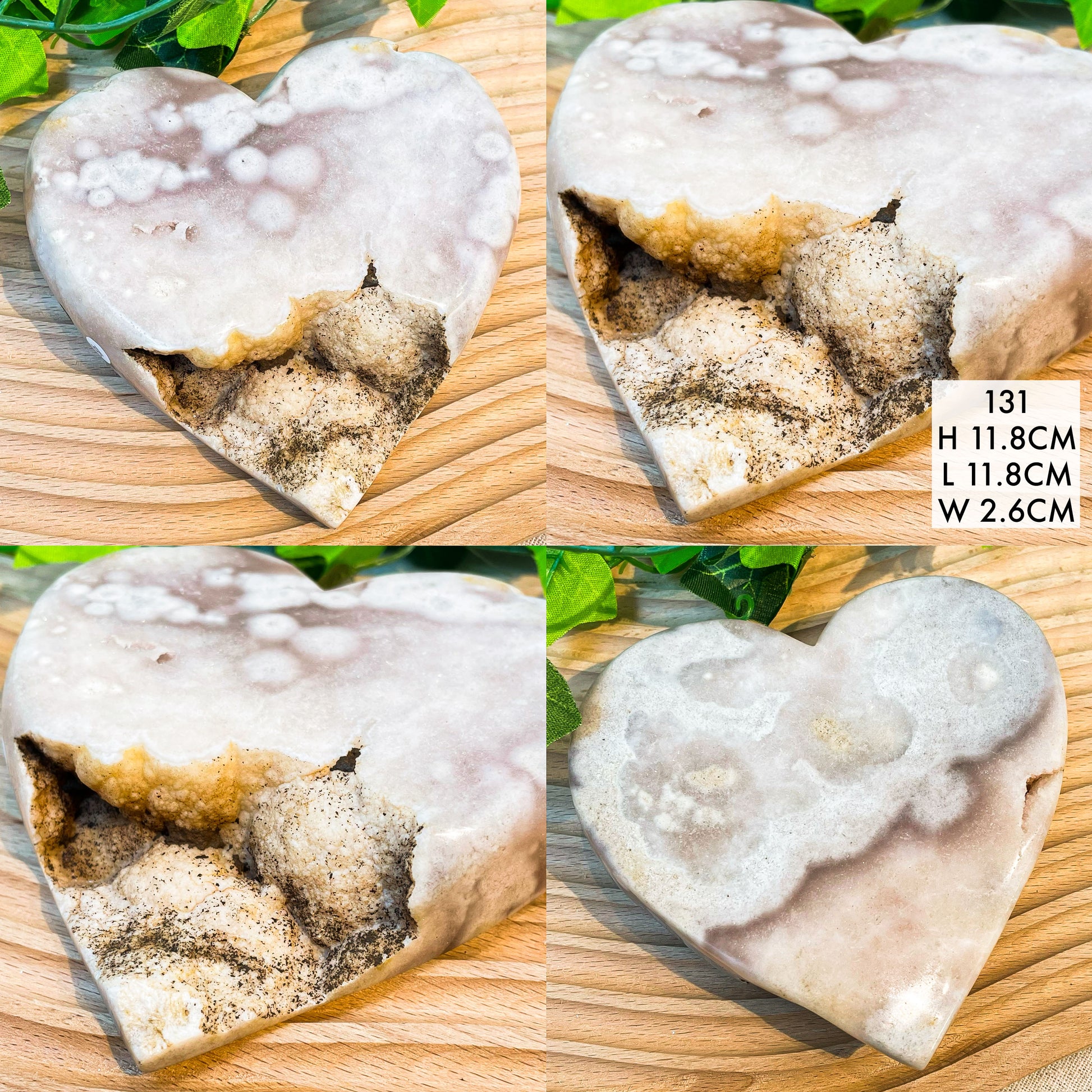 Pink Amethyst Hearts