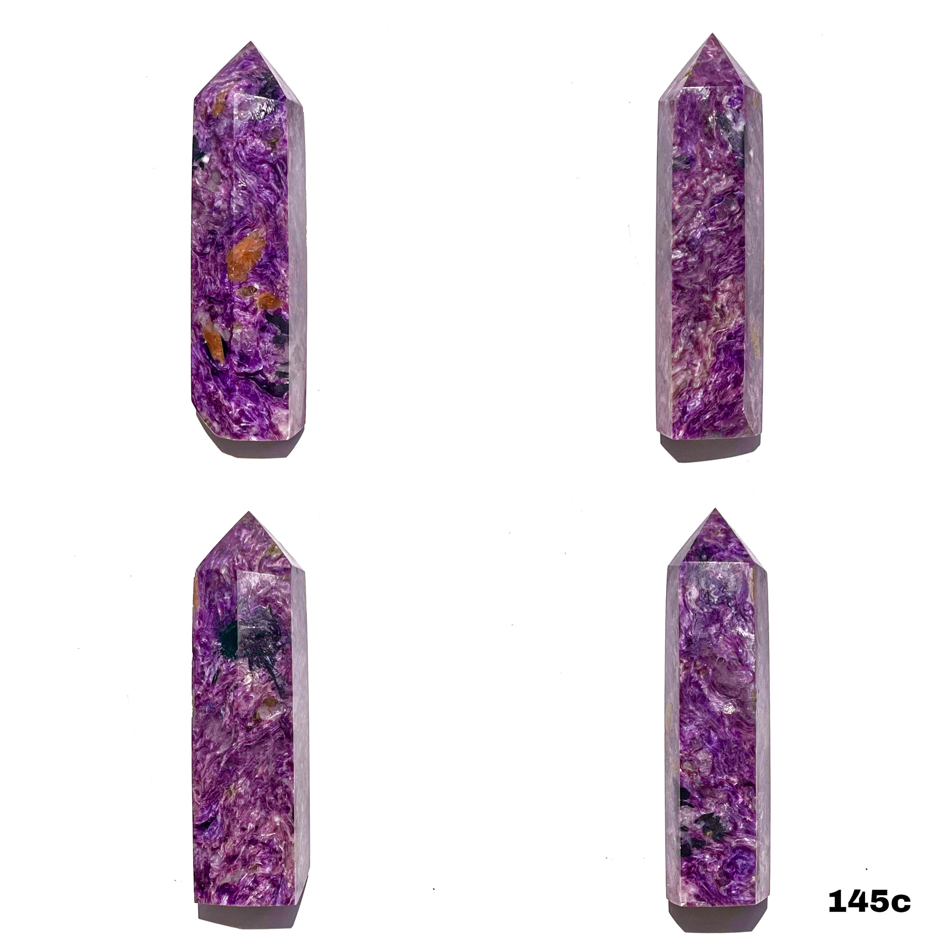 Rare Silky Charoite Tower