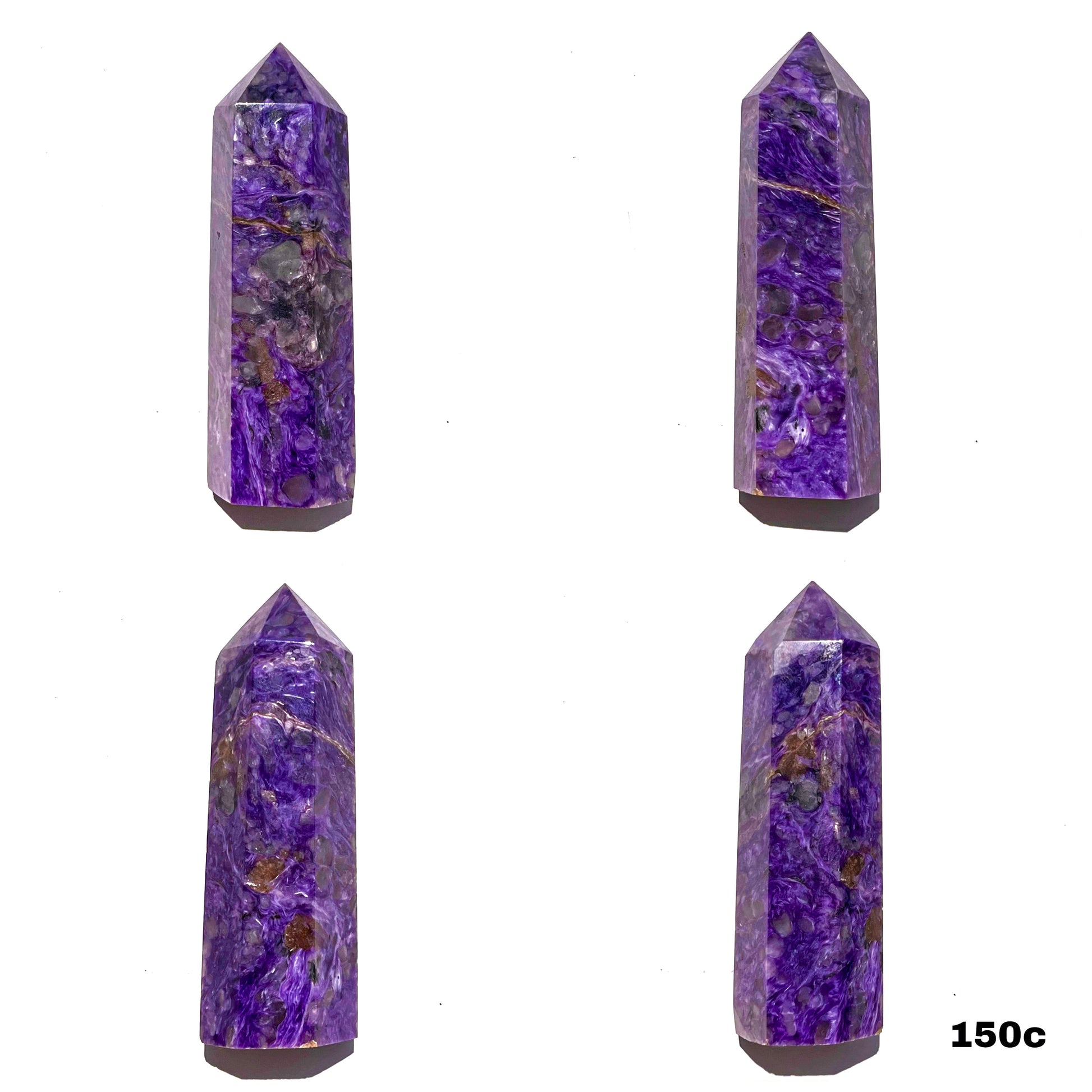 Rare Silky Charoite Tower