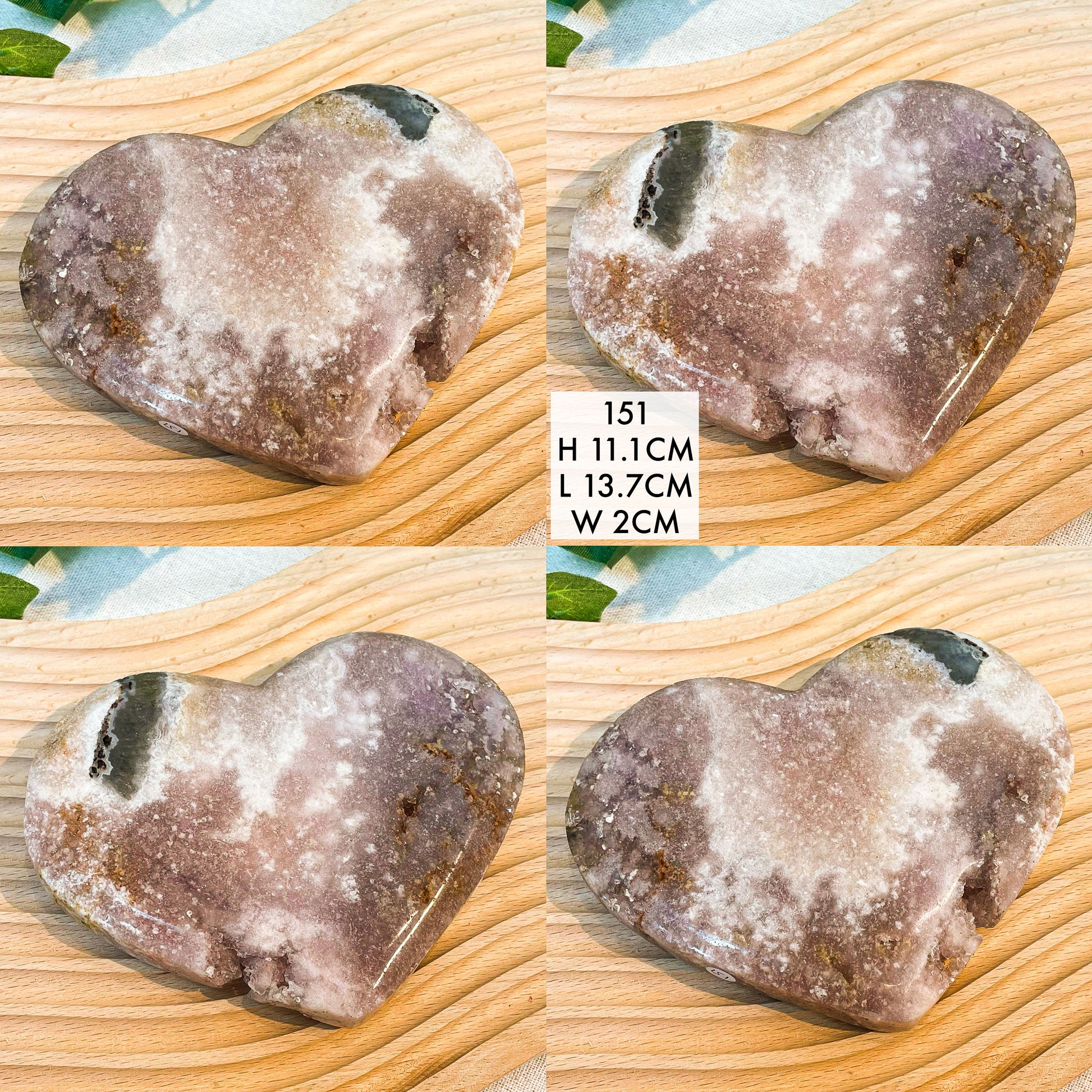 Pink Amethyst Hearts