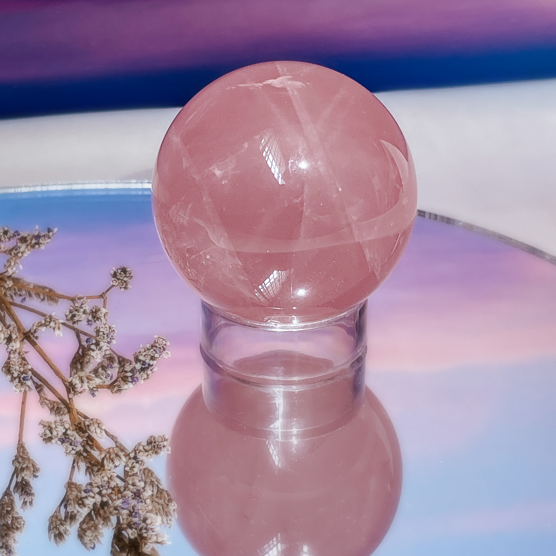 Madagascan Star Rose Quartz Spheres