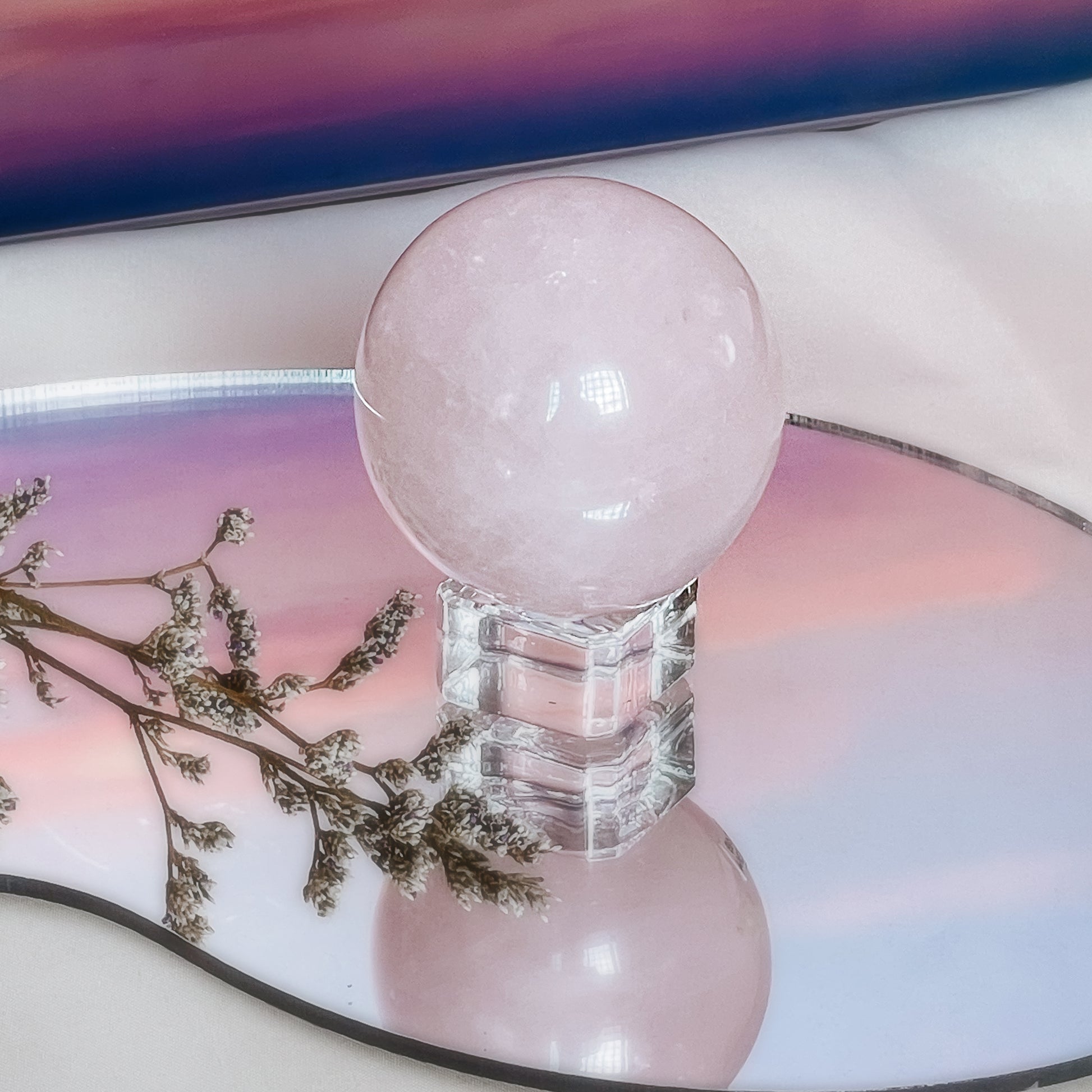 Madagascan Star Rose Quartz Spheres