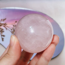 Load image into Gallery viewer, Madagascan Star Rose Quartz Spheres
