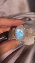 Load and play video in Gallery viewer, Moonstone Gemstone in Sterling Silver Pendant
