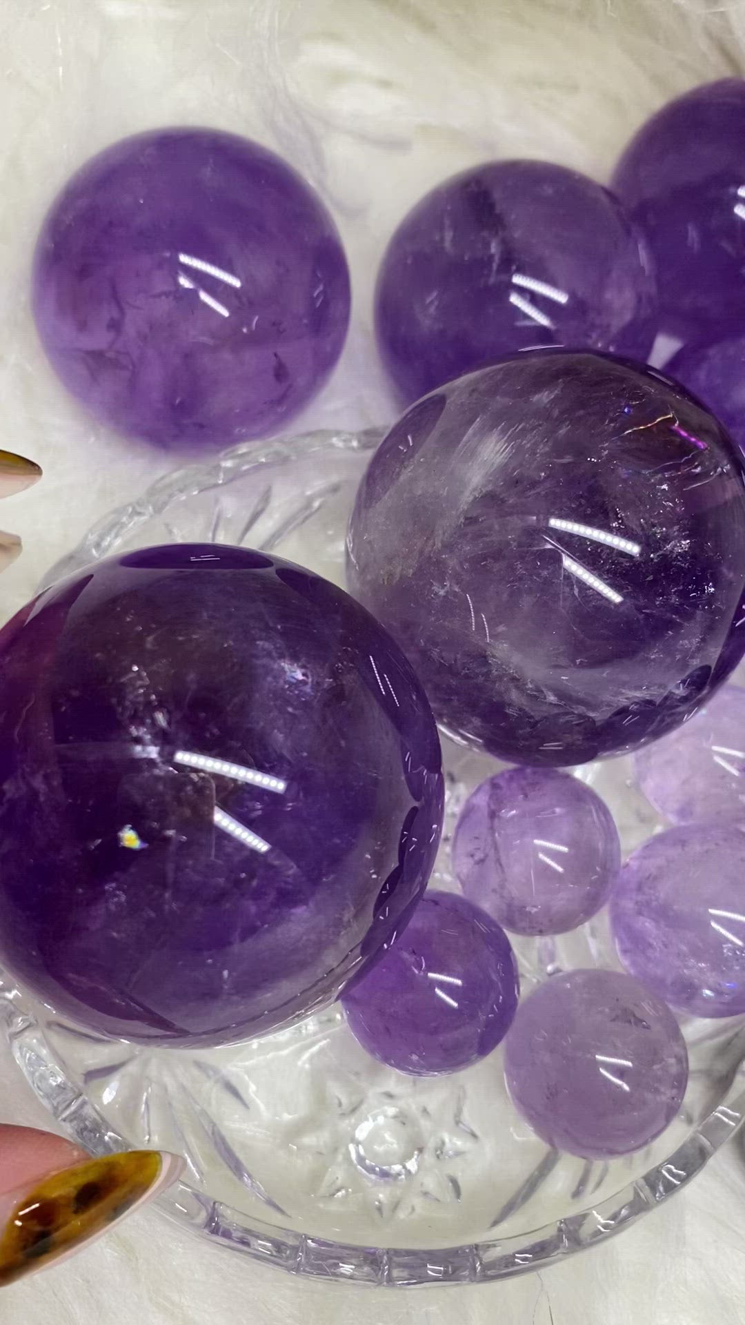 Amethyst Sphere (mini and regular sizes)