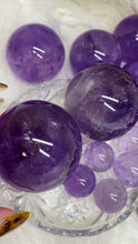 Load and play video in Gallery viewer, Amethyst Sphere (mini and regular sizes)
