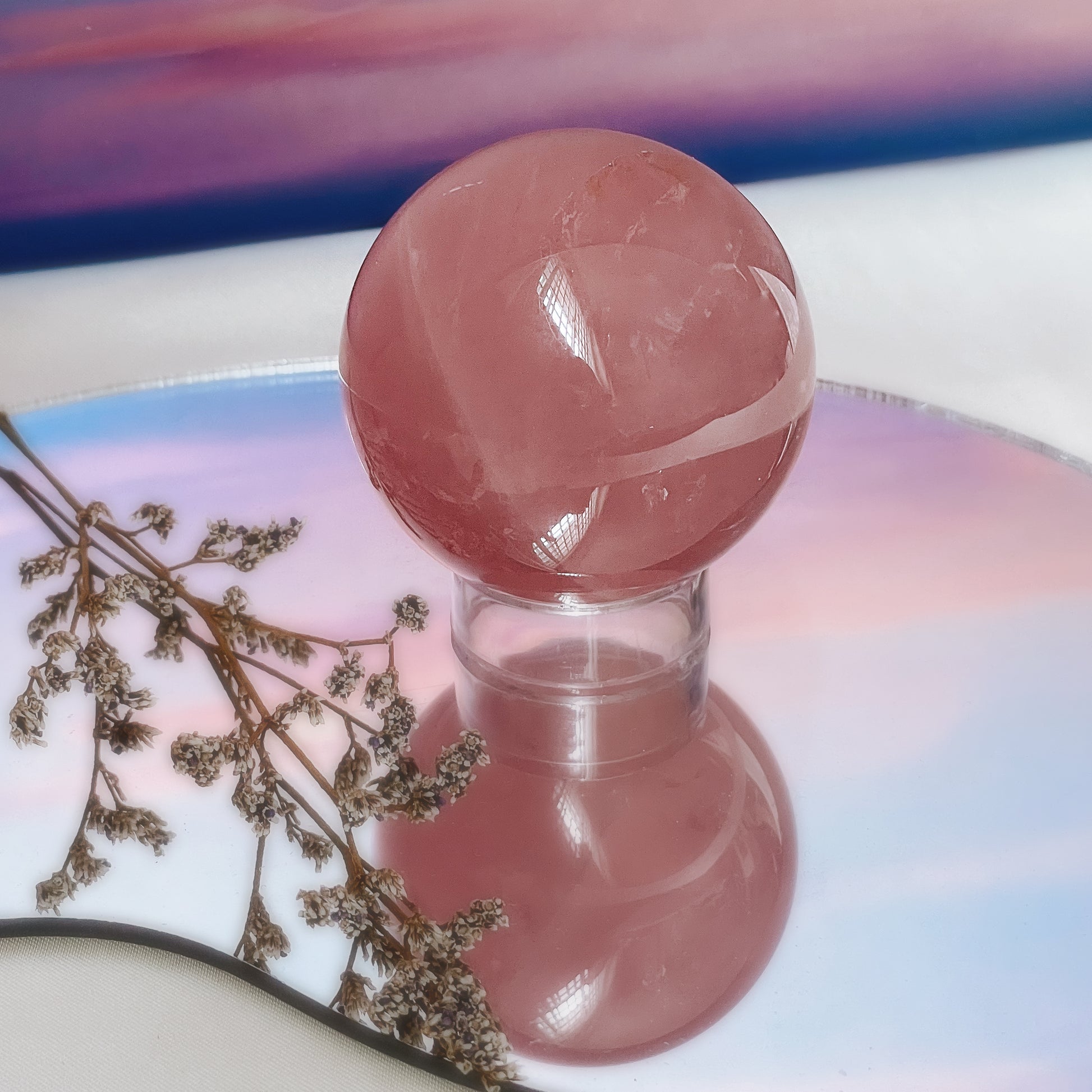 Madagascan Star Rose Quartz Spheres