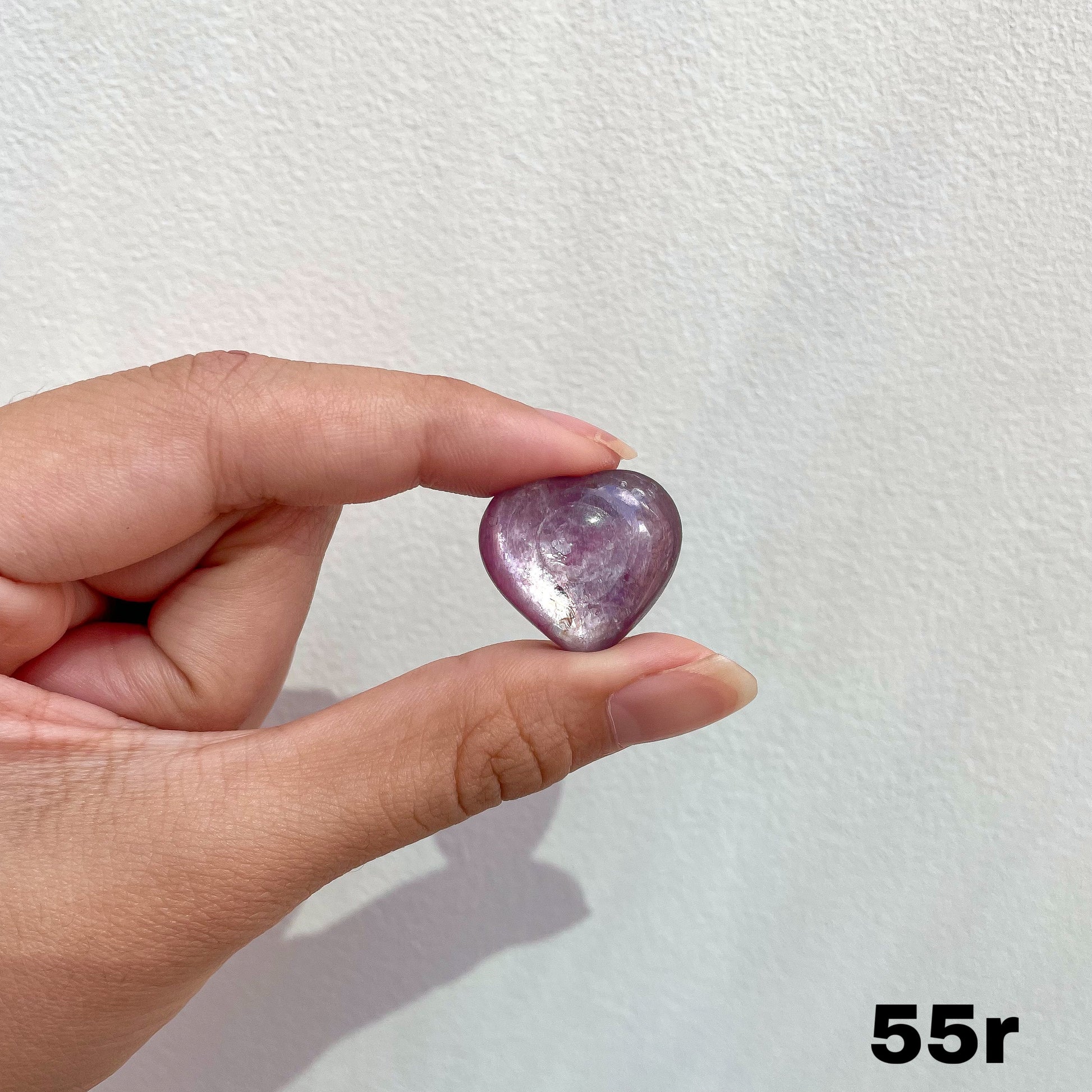 Gem Lepidolite Mini Hearts