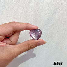 Load image into Gallery viewer, Gem Lepidolite Mini Hearts
