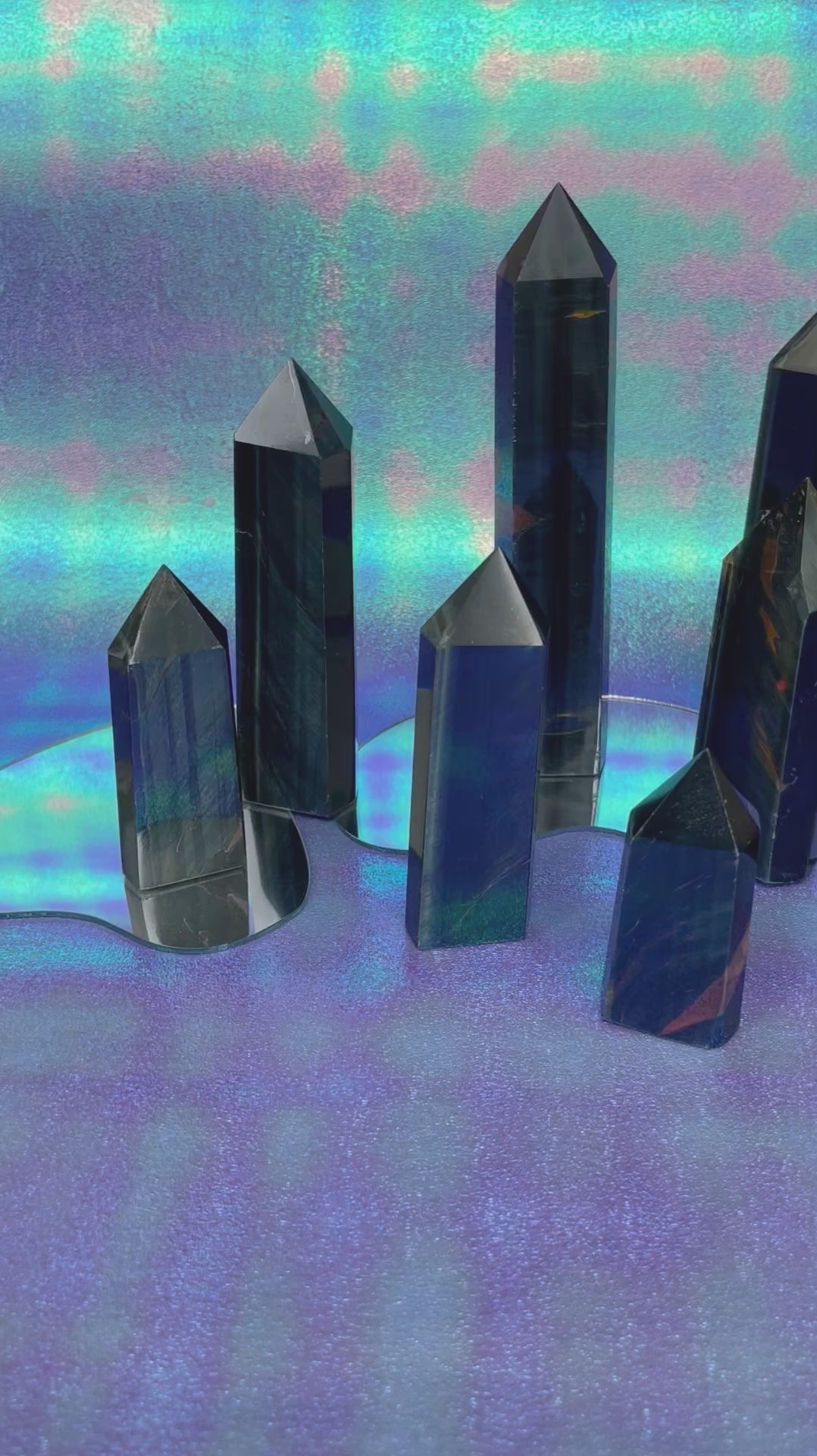 Blue Tiger Eye Towers