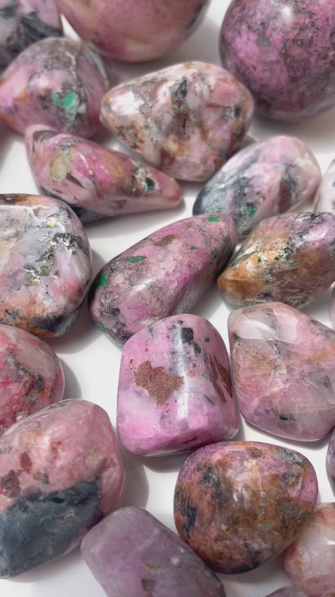 Cobaltoan Calcite Salrose Tumbles