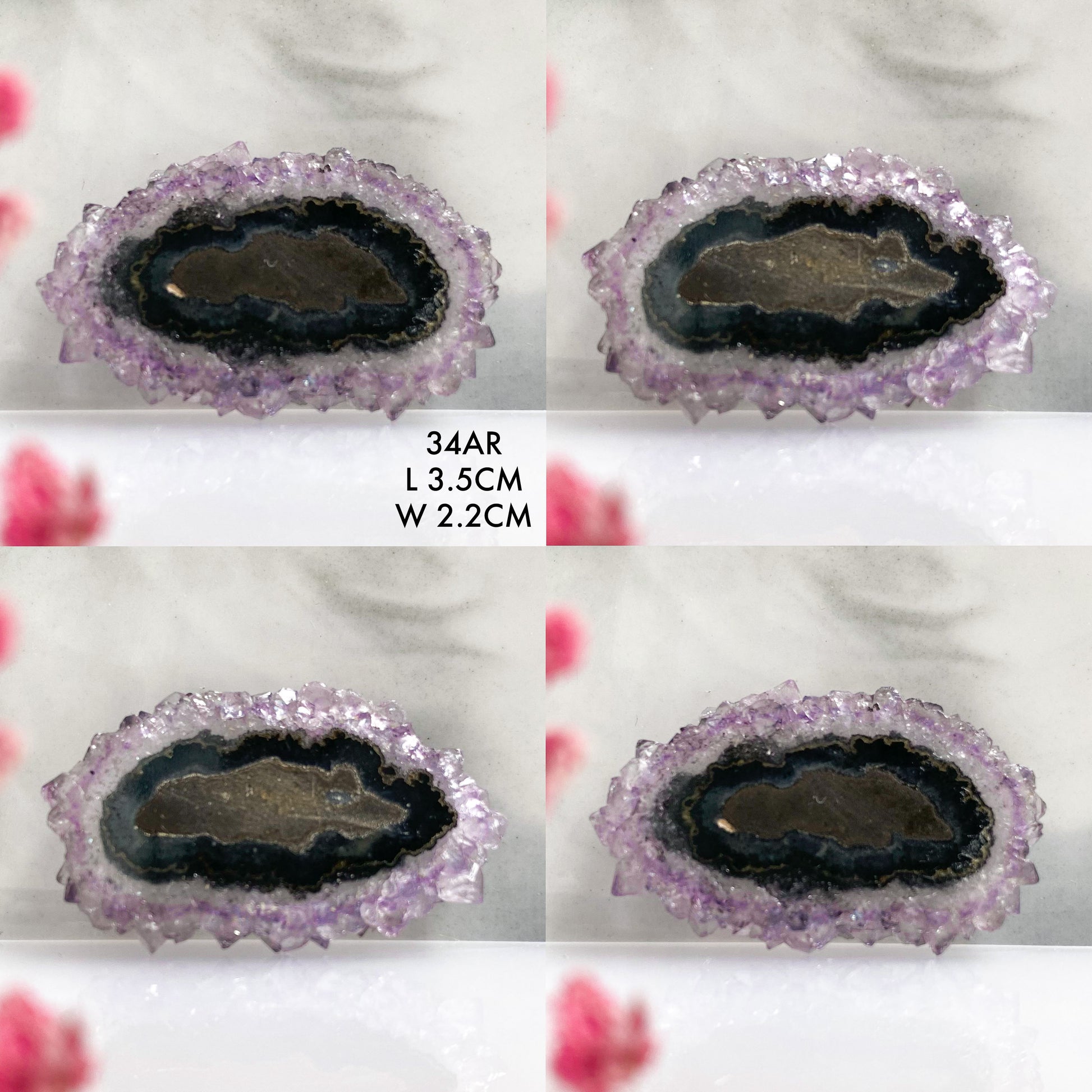Amethyst Stalactite Slices