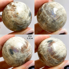 Load image into Gallery viewer, Polished Sunstone Moonstone Mini Spheres
