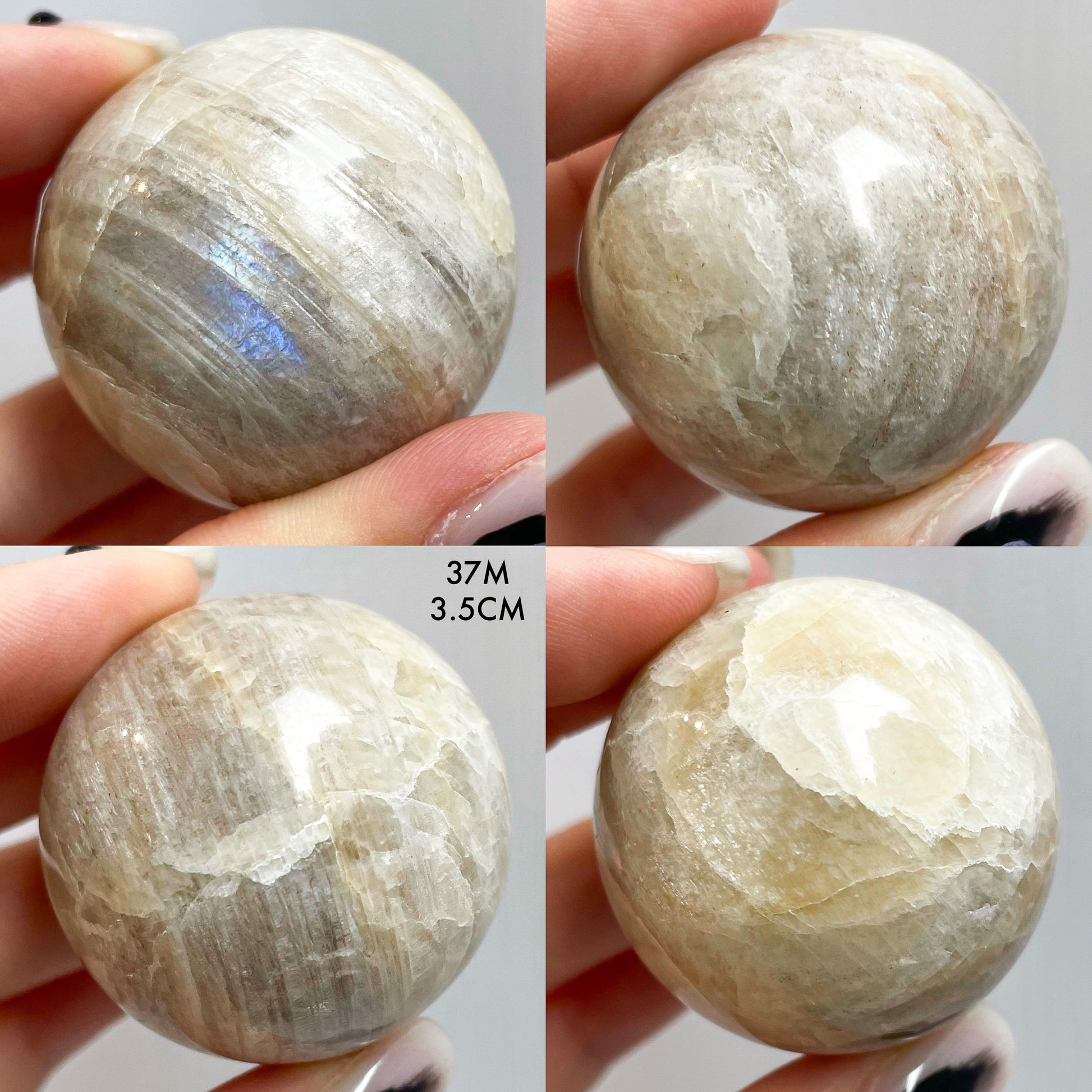 Polished Sunstone Moonstone Mini Spheres