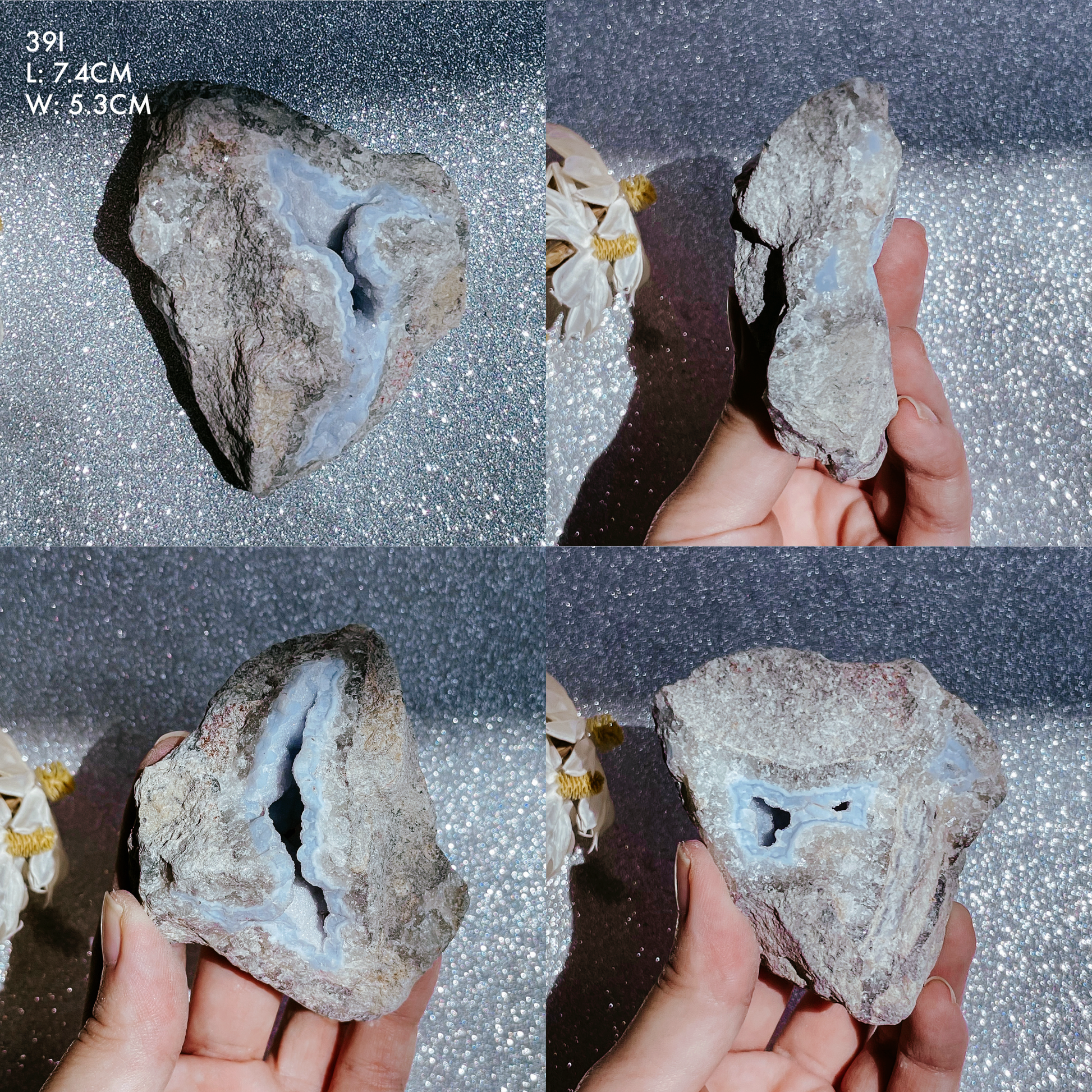 Blue Lace Agate Geodes