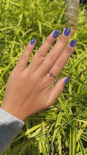 Load and play video in Gallery viewer, Tanzanite Ring in Dainty Rose Gold Filled
