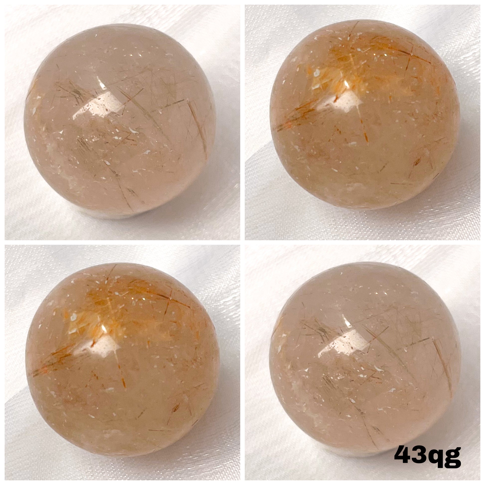 Golden Rutilated Quartz Mini Spheres