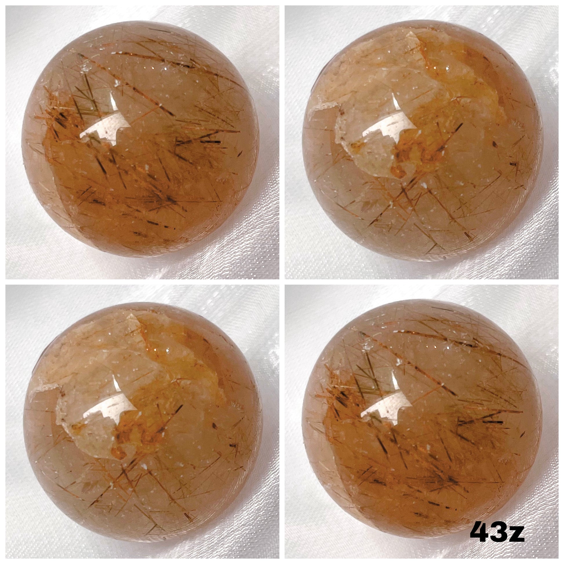 Golden Rutilated Quartz Mini Spheres
