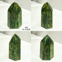 Load image into Gallery viewer, Jadeite with Iron and Quartz Inclusion Jade Towers from Brazil
