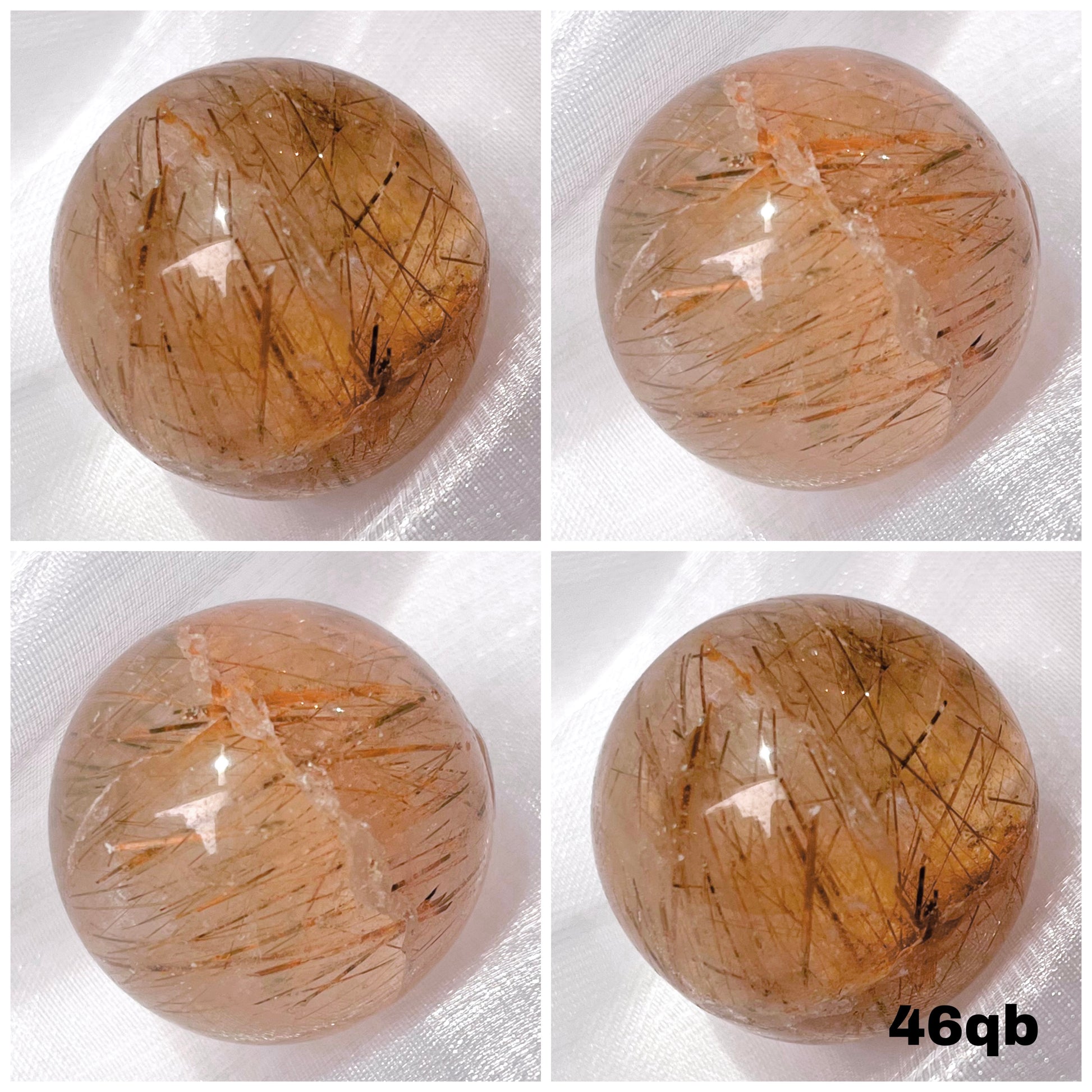 Golden Rutilated Quartz Mini Spheres