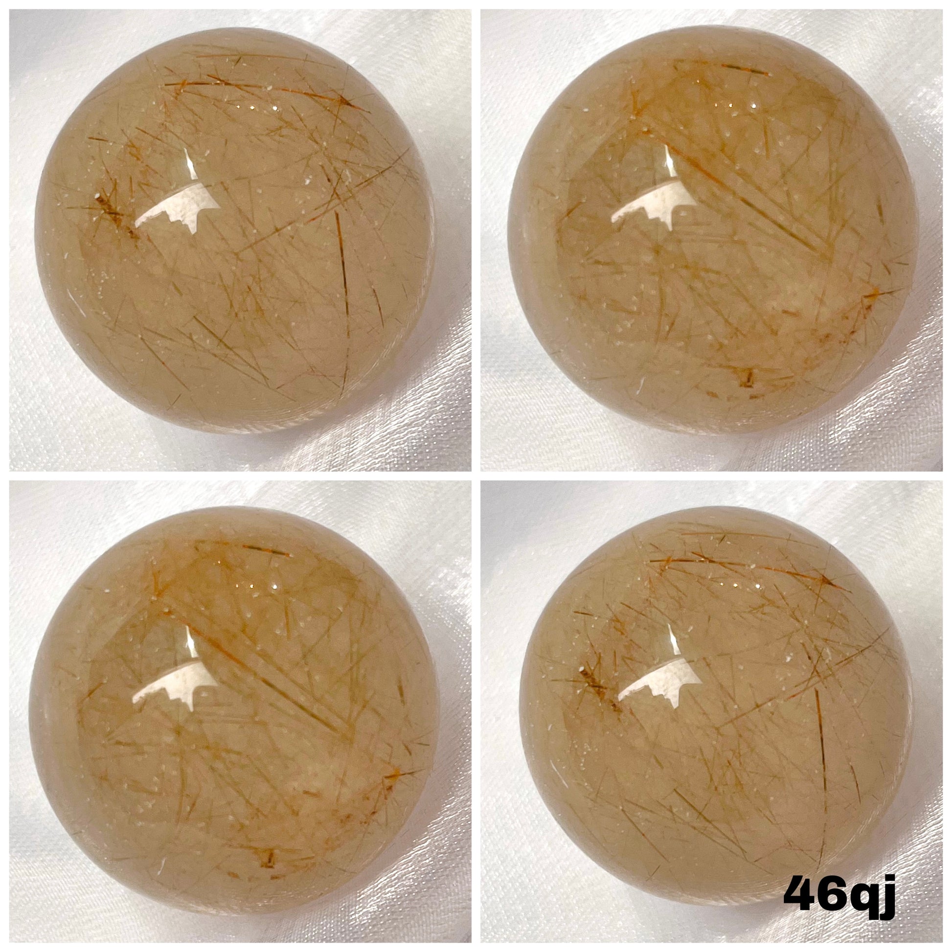 Golden Rutilated Quartz Mini Spheres