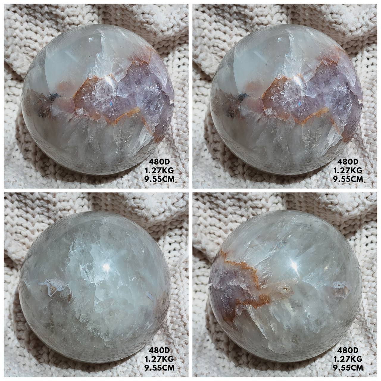 Pink Amethyst Spheres