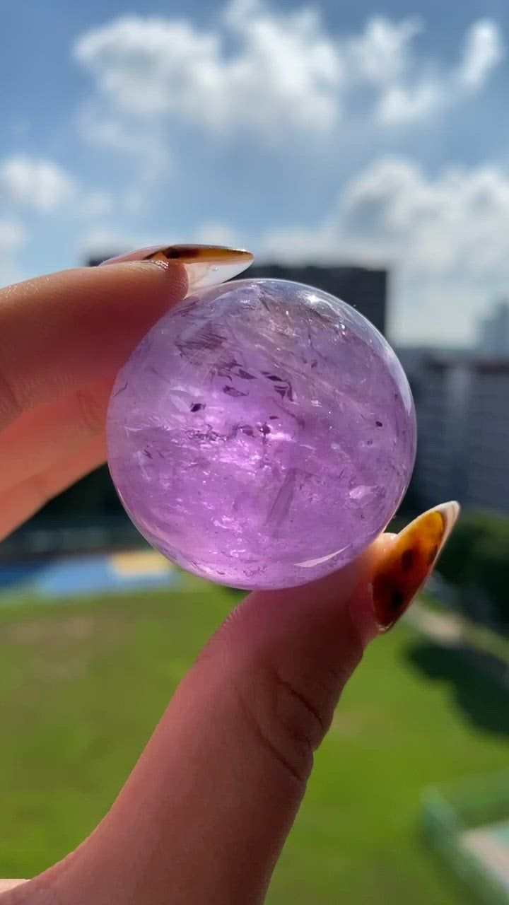 Amethyst Sphere (mini and regular sizes)