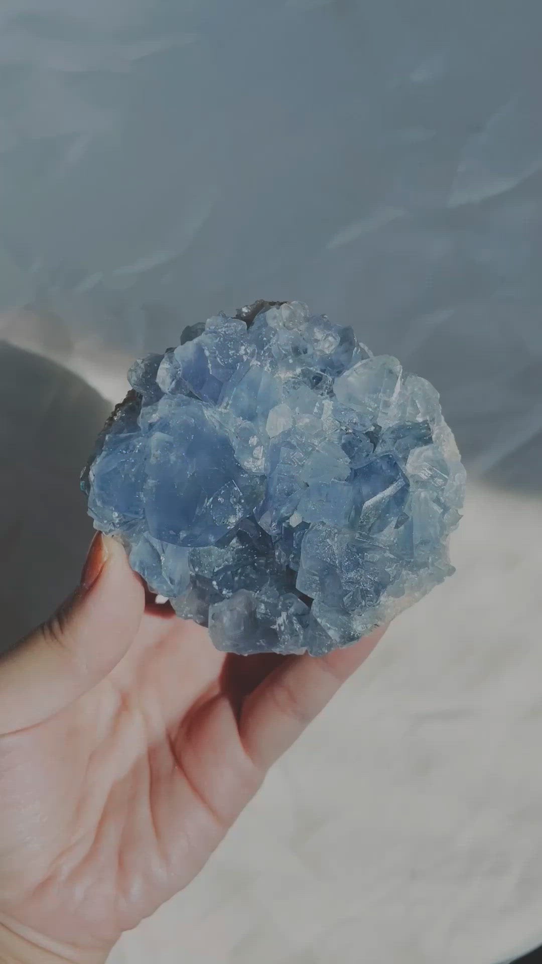 Celestite Clusters from Madagascar