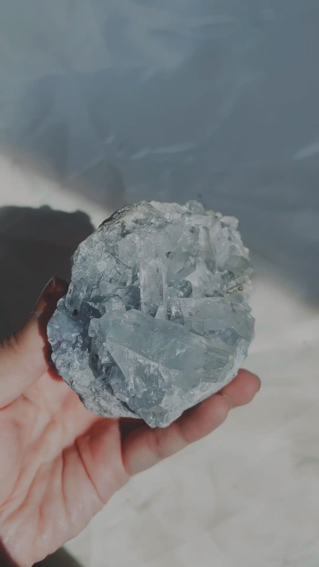 Celestite Clusters from Madagascar