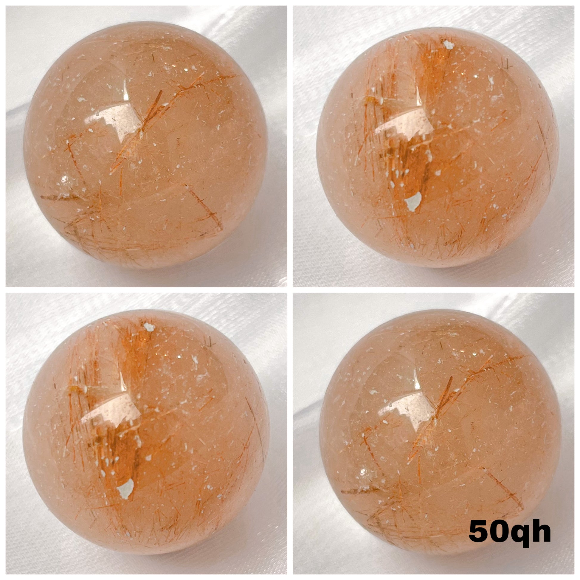 Golden Rutilated Quartz Mini Spheres