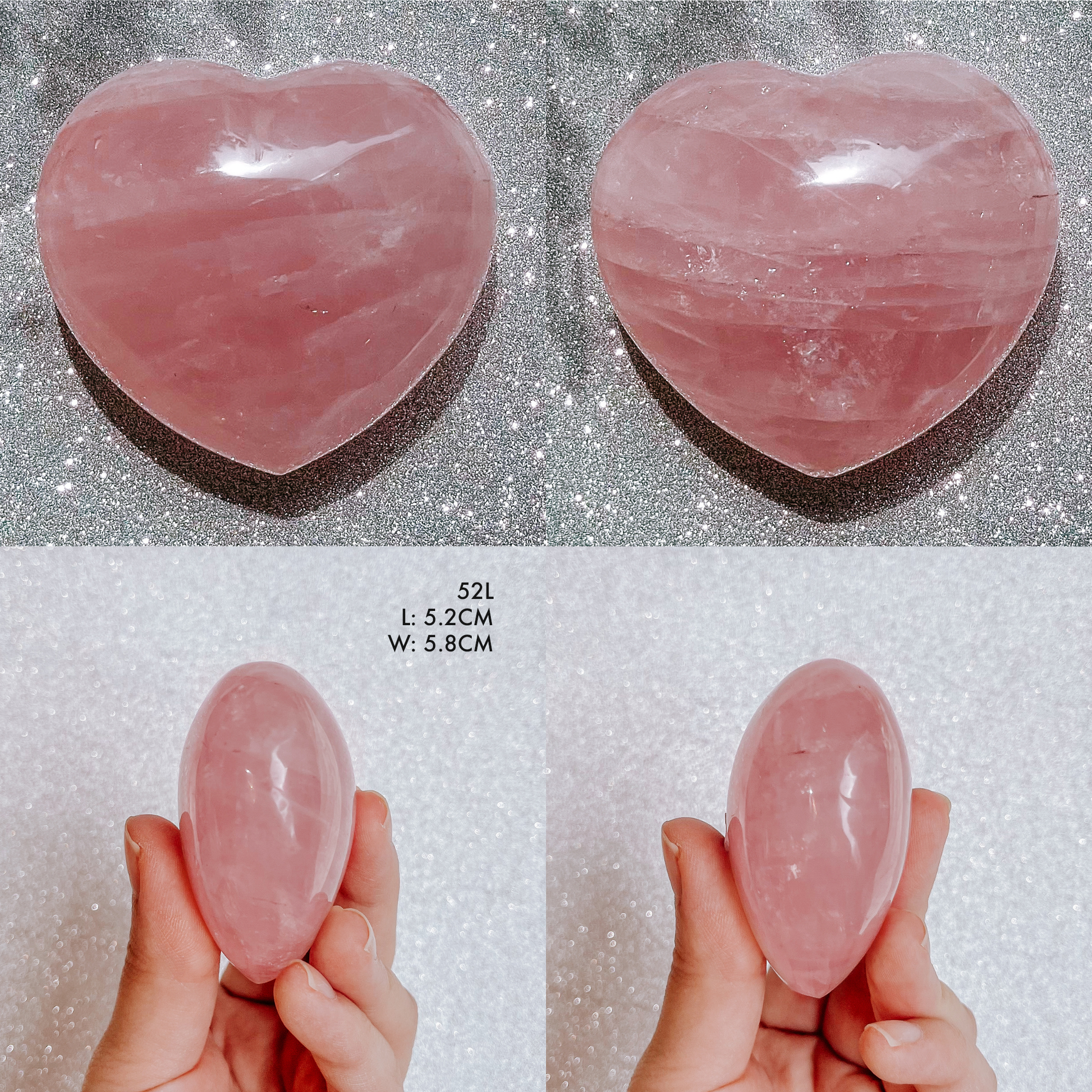 Rose Quartz Madagascar Heart