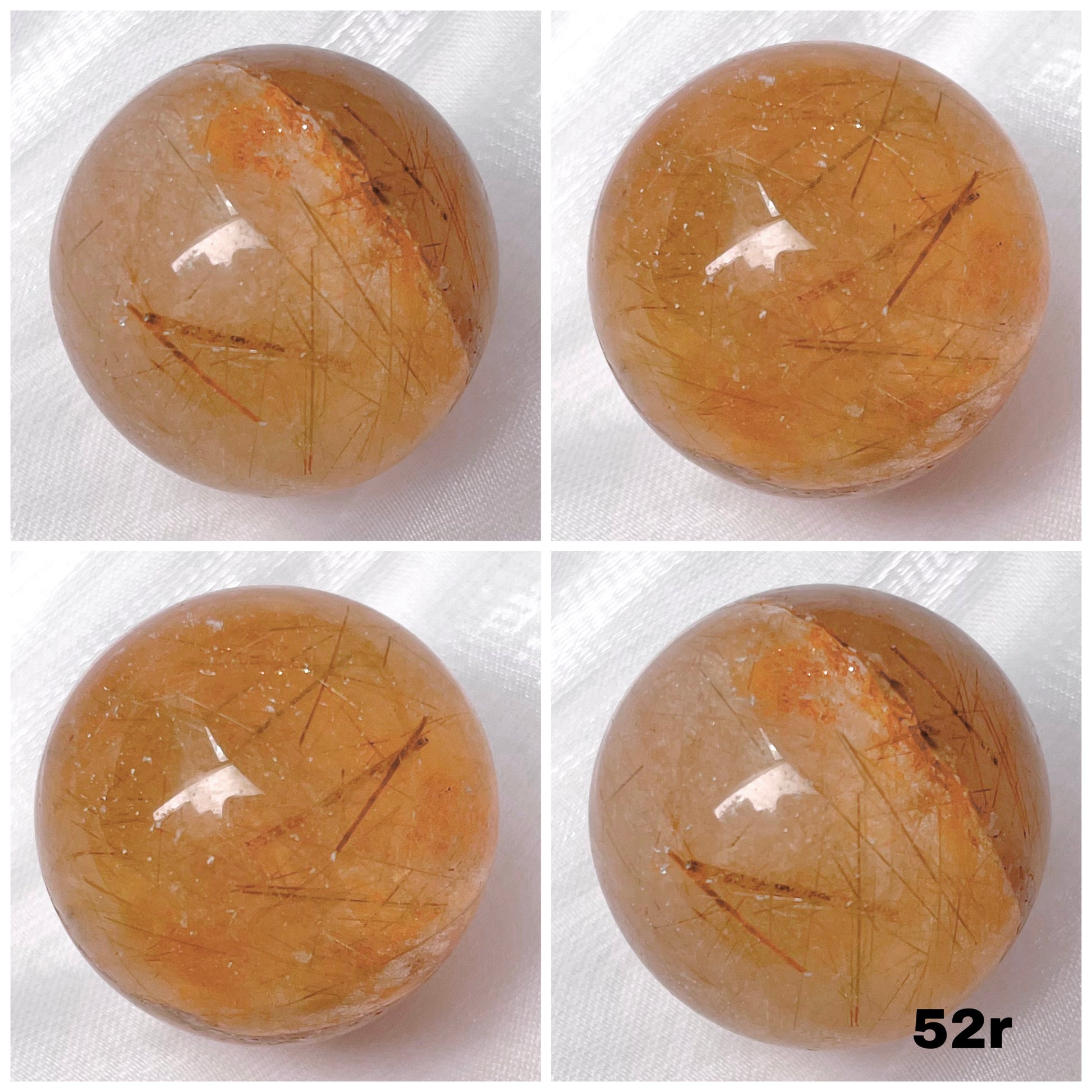 Golden Rutilated Quartz Mini Spheres