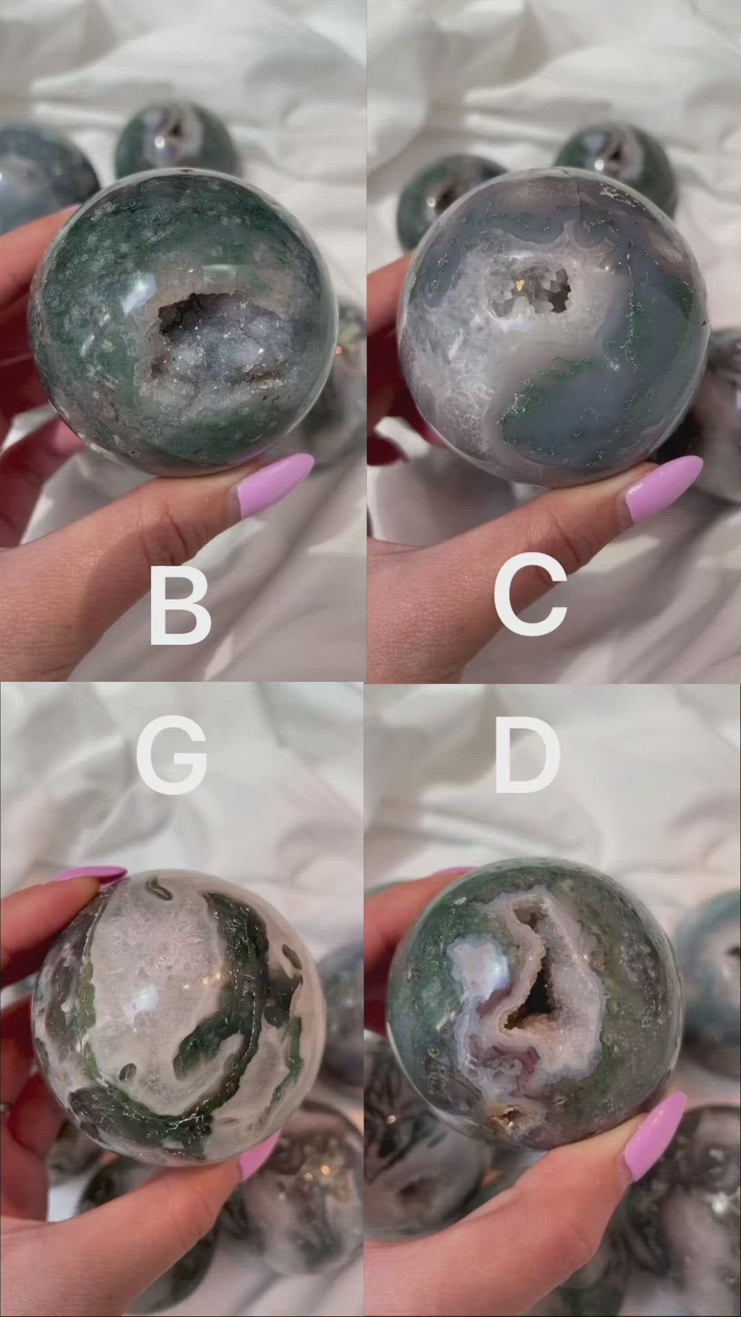 Moss Agate Spheres