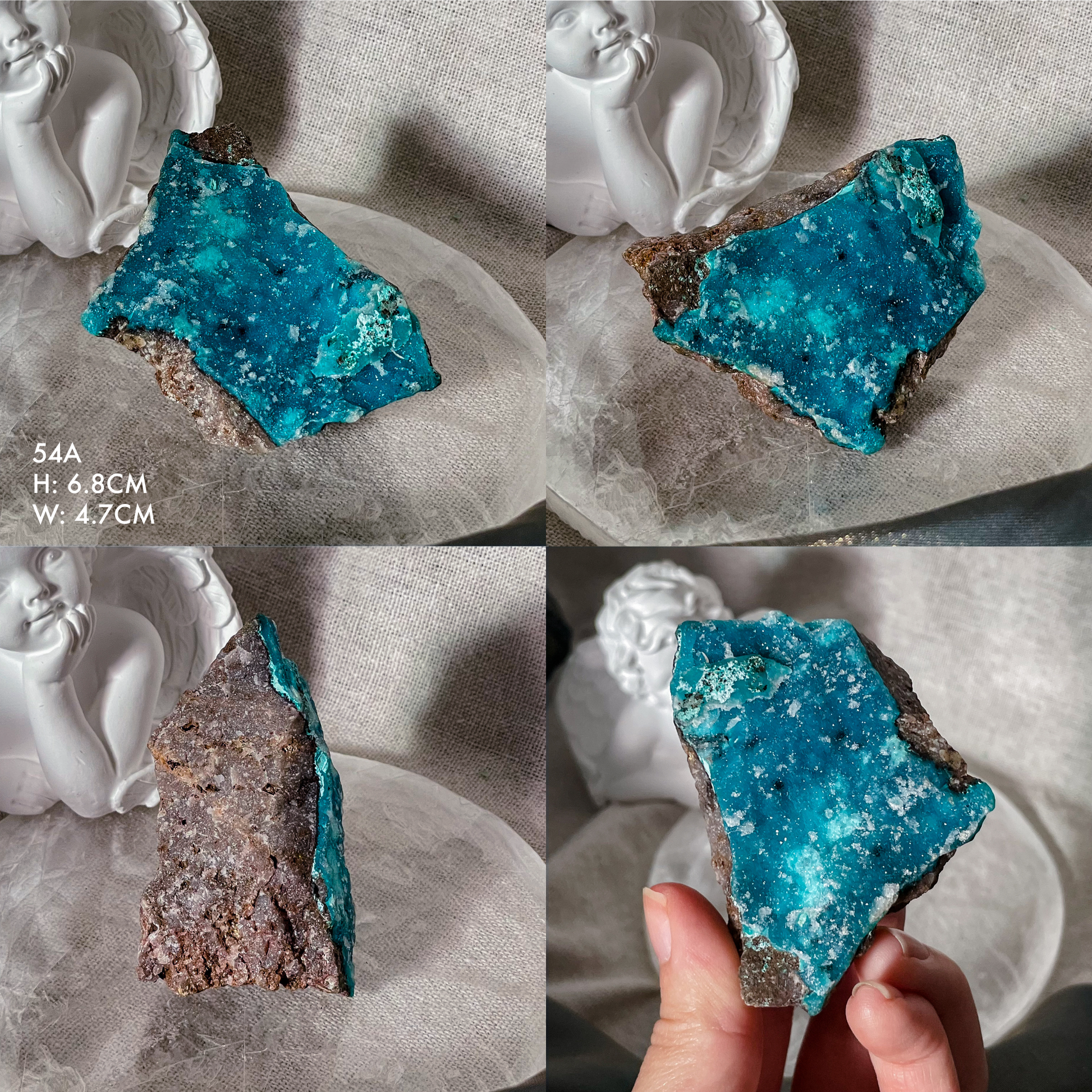 Druzy Chrysocolla on Matrix