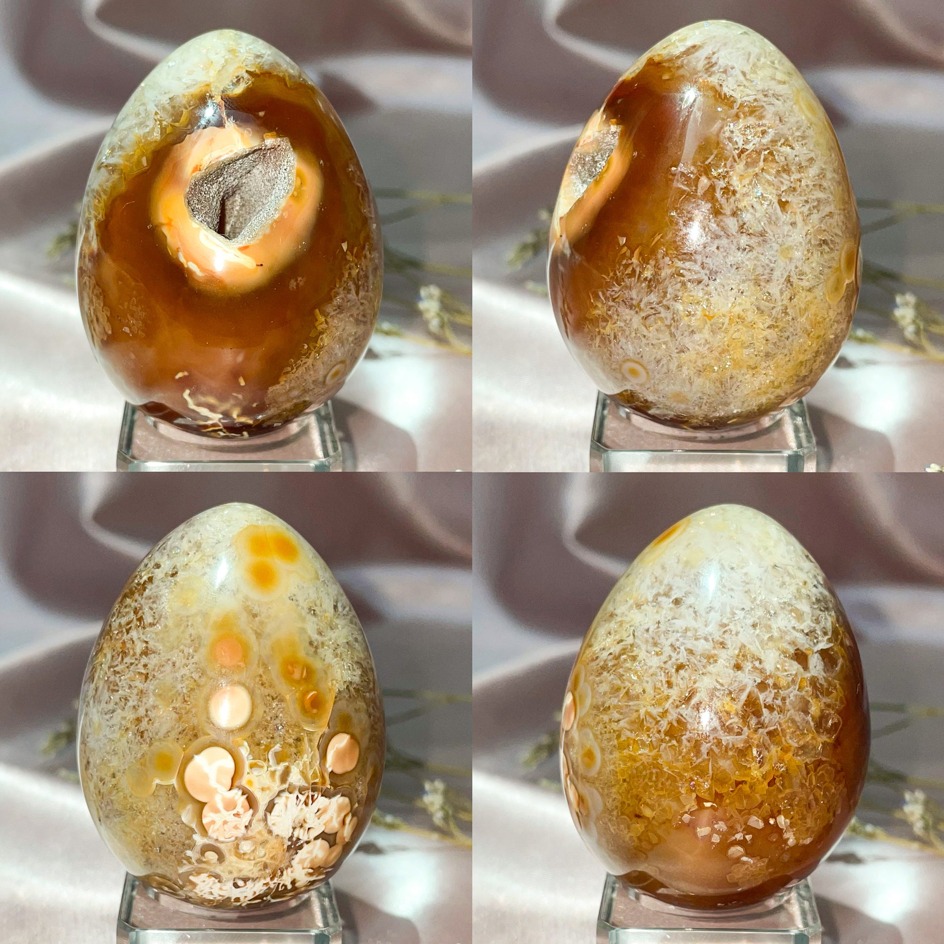Carnelian Eggs for Creativity, Confidence and Fertility
