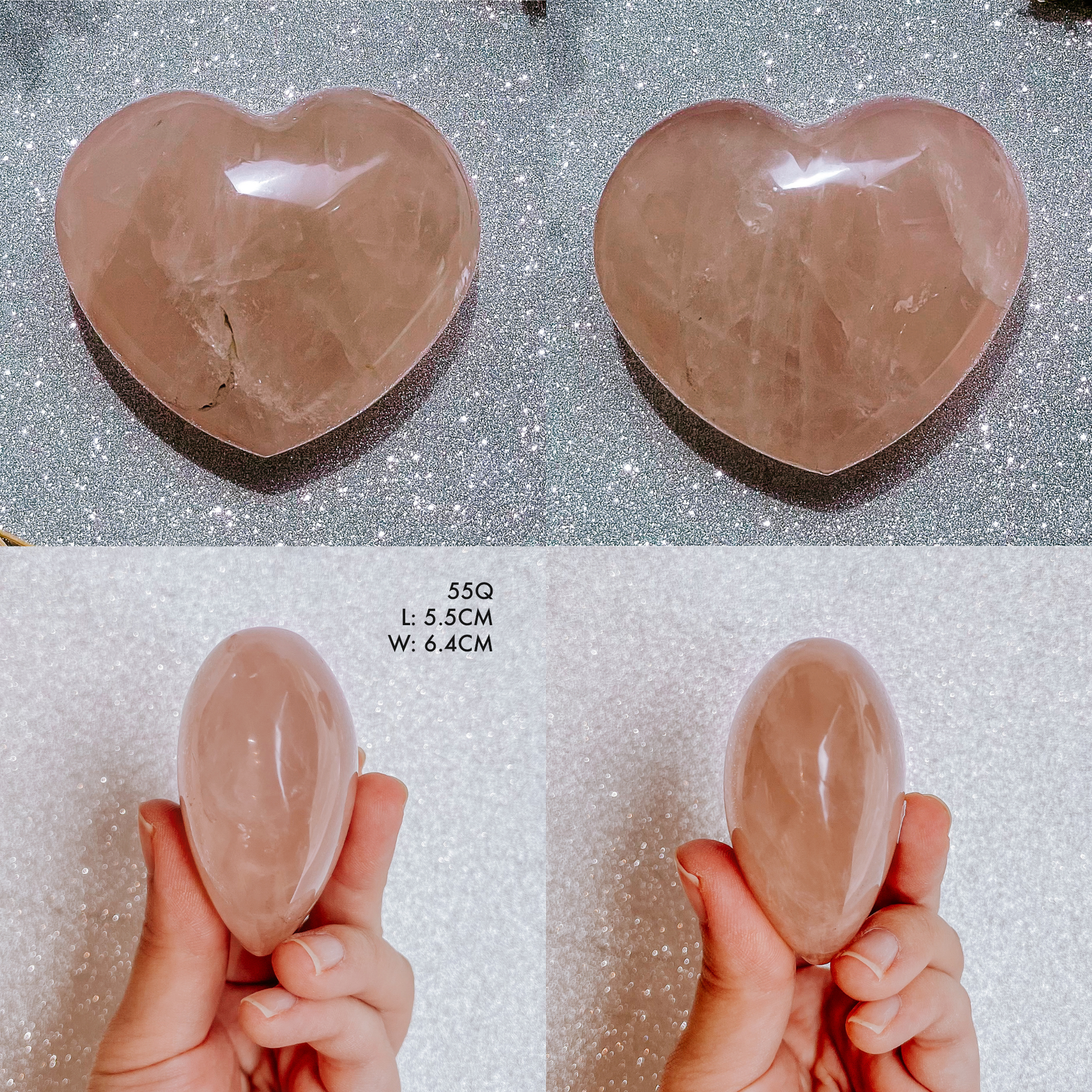 Rose Quartz Madagascar Heart
