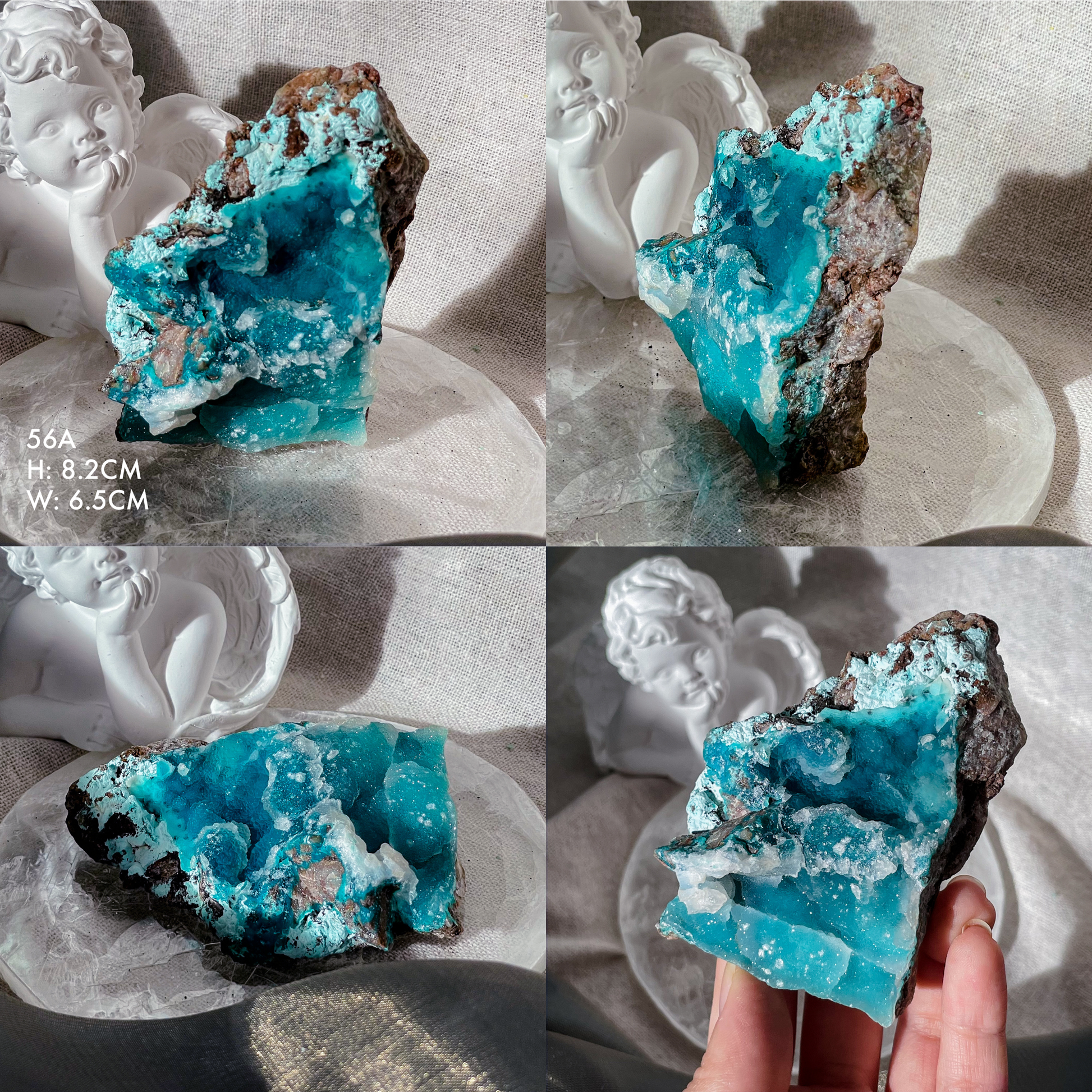 Druzy Chrysocolla on Matrix