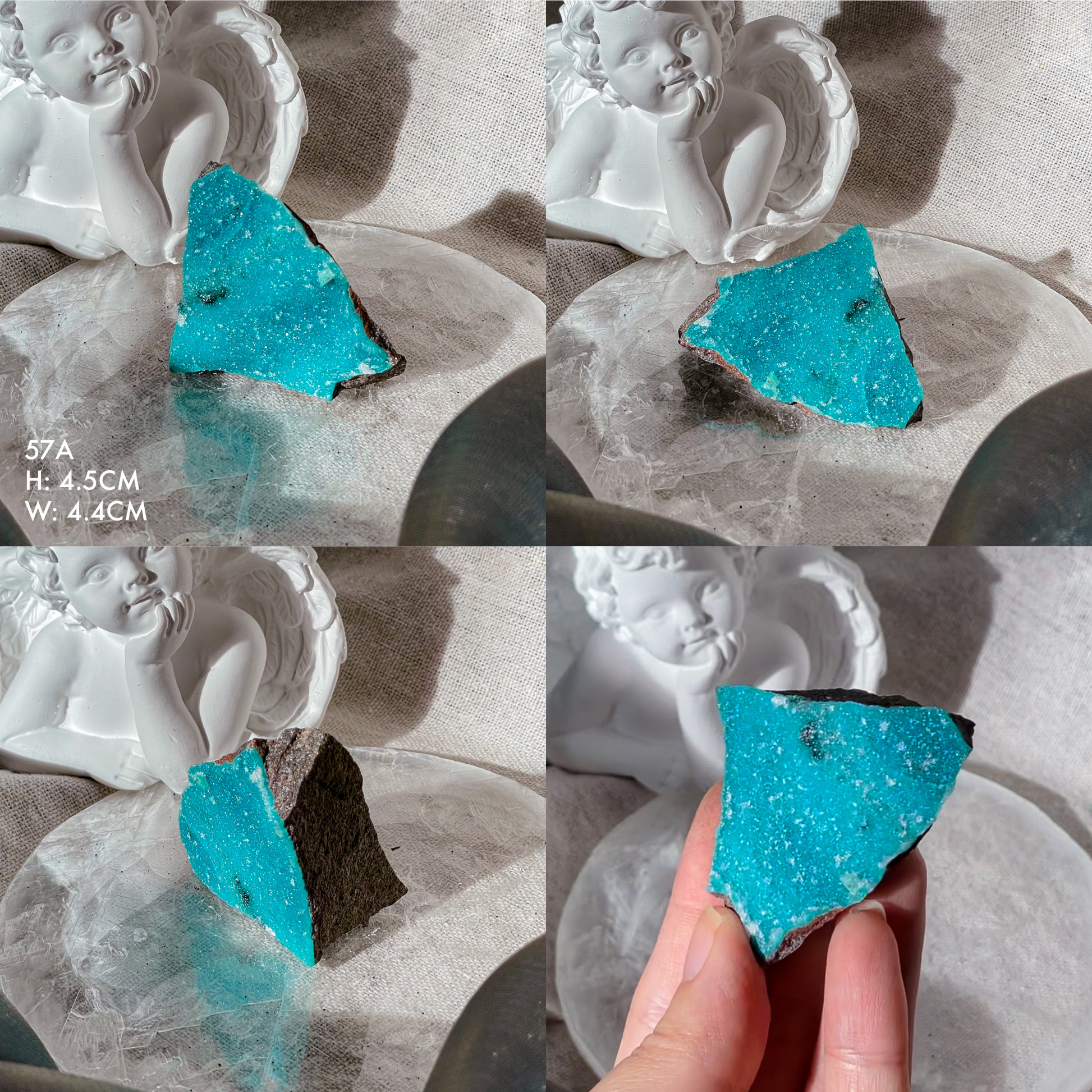 Druzy Chrysocolla on Matrix