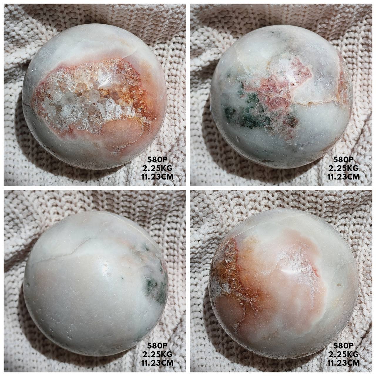 Pink Amethyst Spheres
