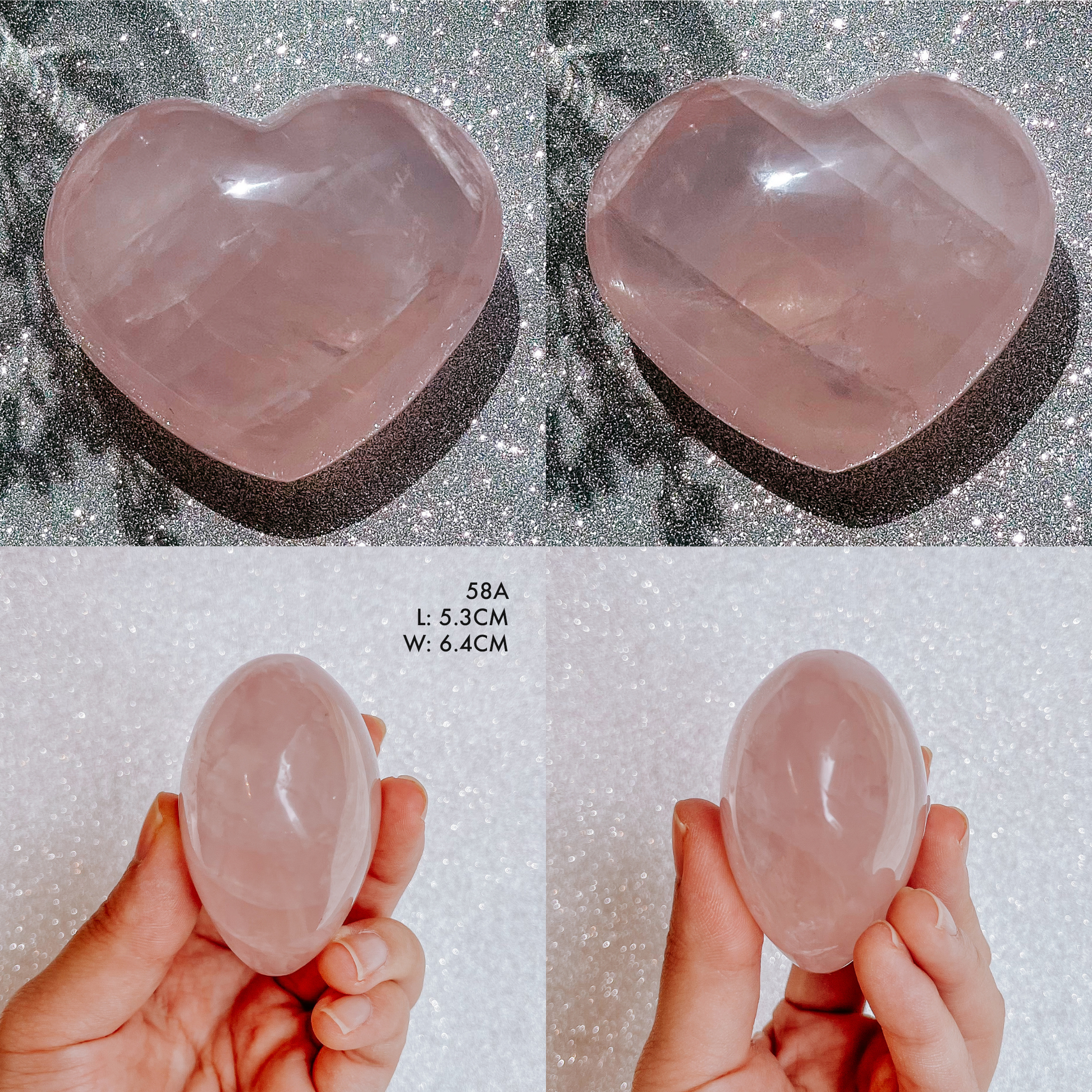 Rose Quartz Madagascar Heart
