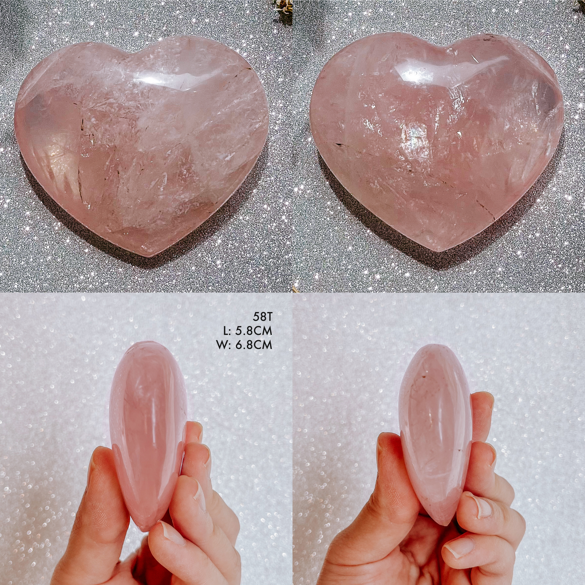 Rose Quartz Madagascar Heart