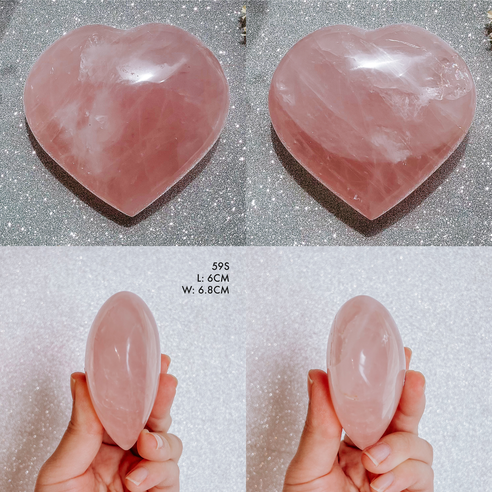 Rose Quartz Madagascar Heart