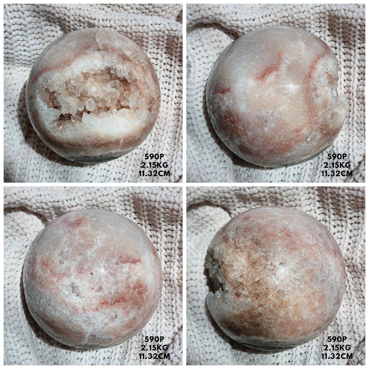 Pink Amethyst Spheres