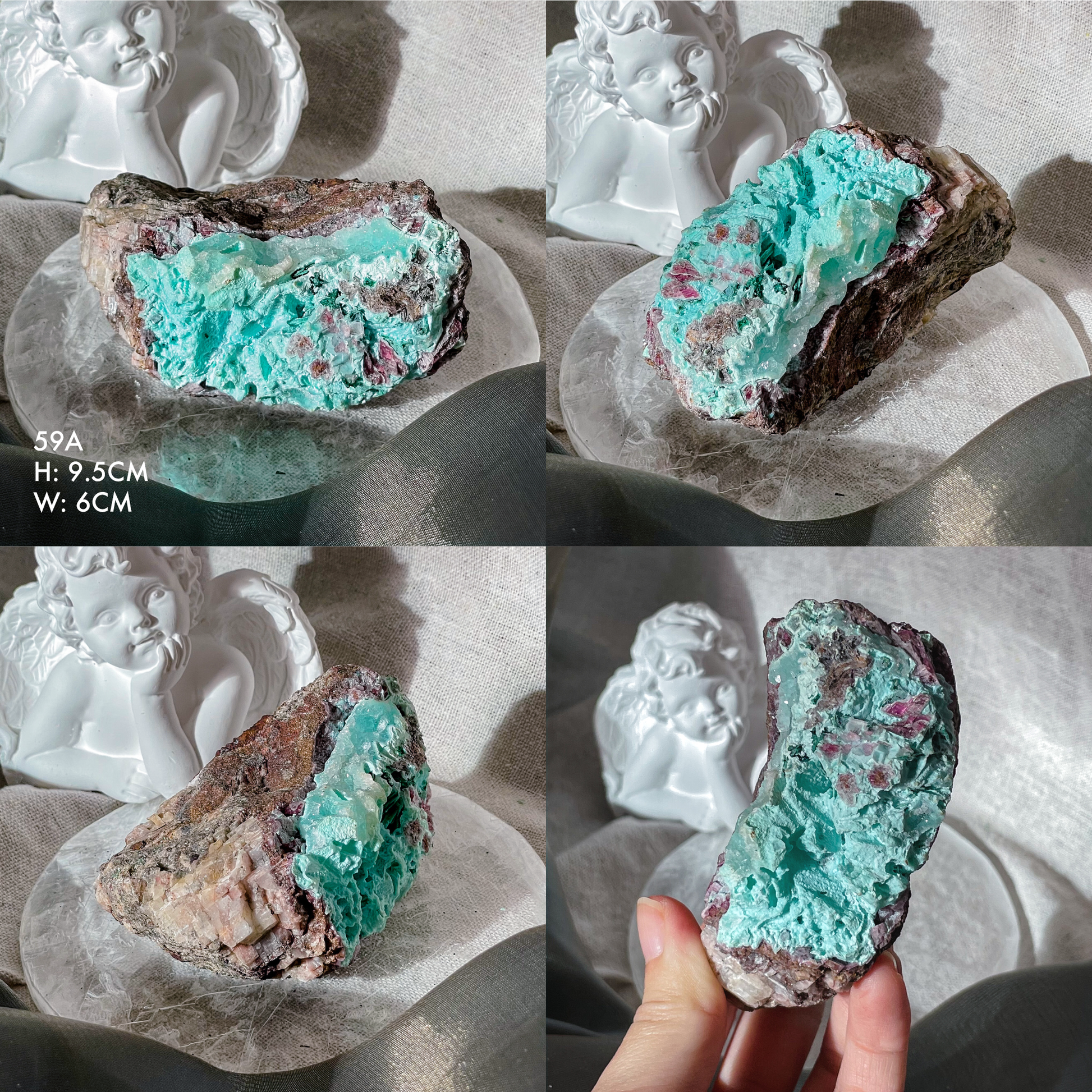 Druzy Chrysocolla on Matrix