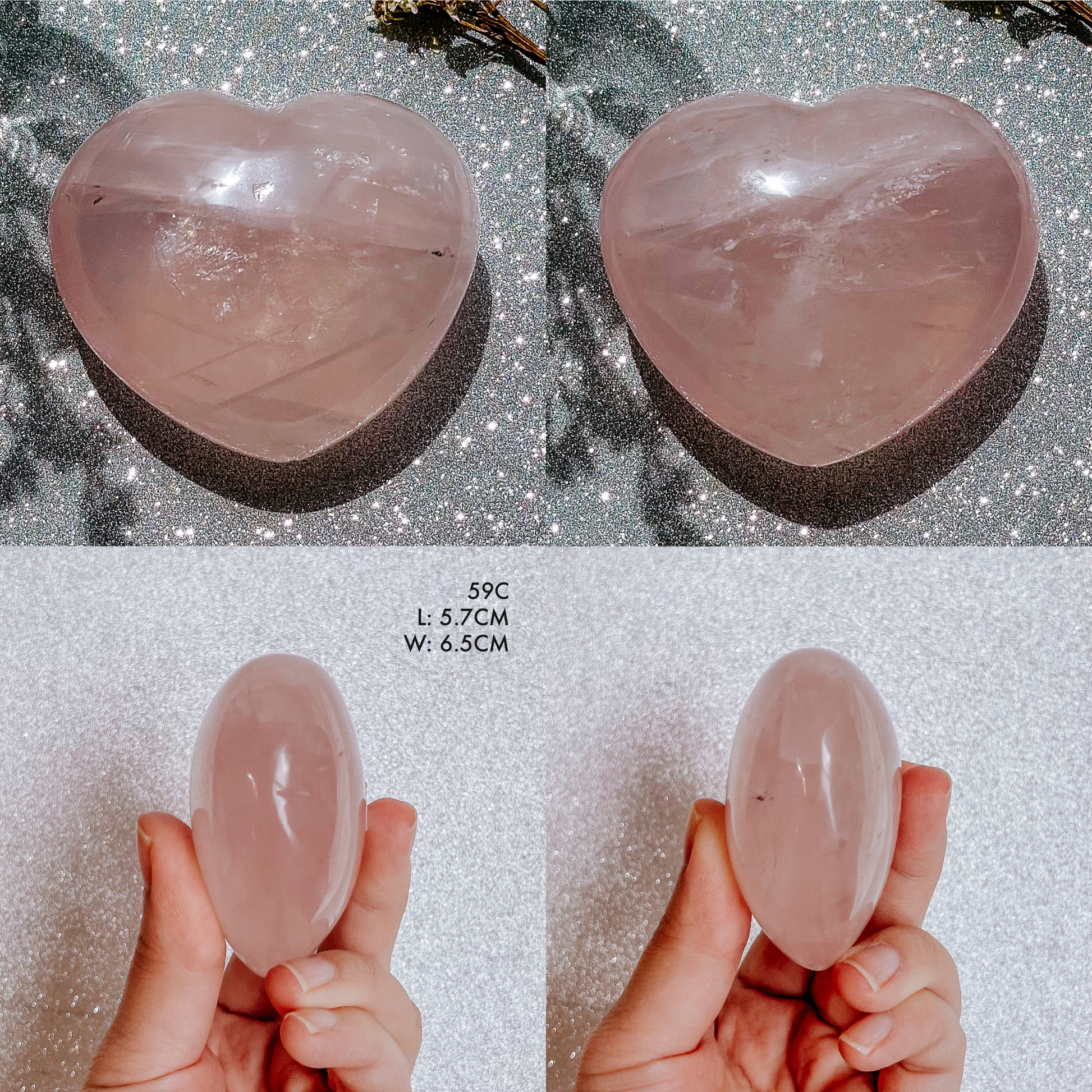 Rose Quartz Madagascar Heart