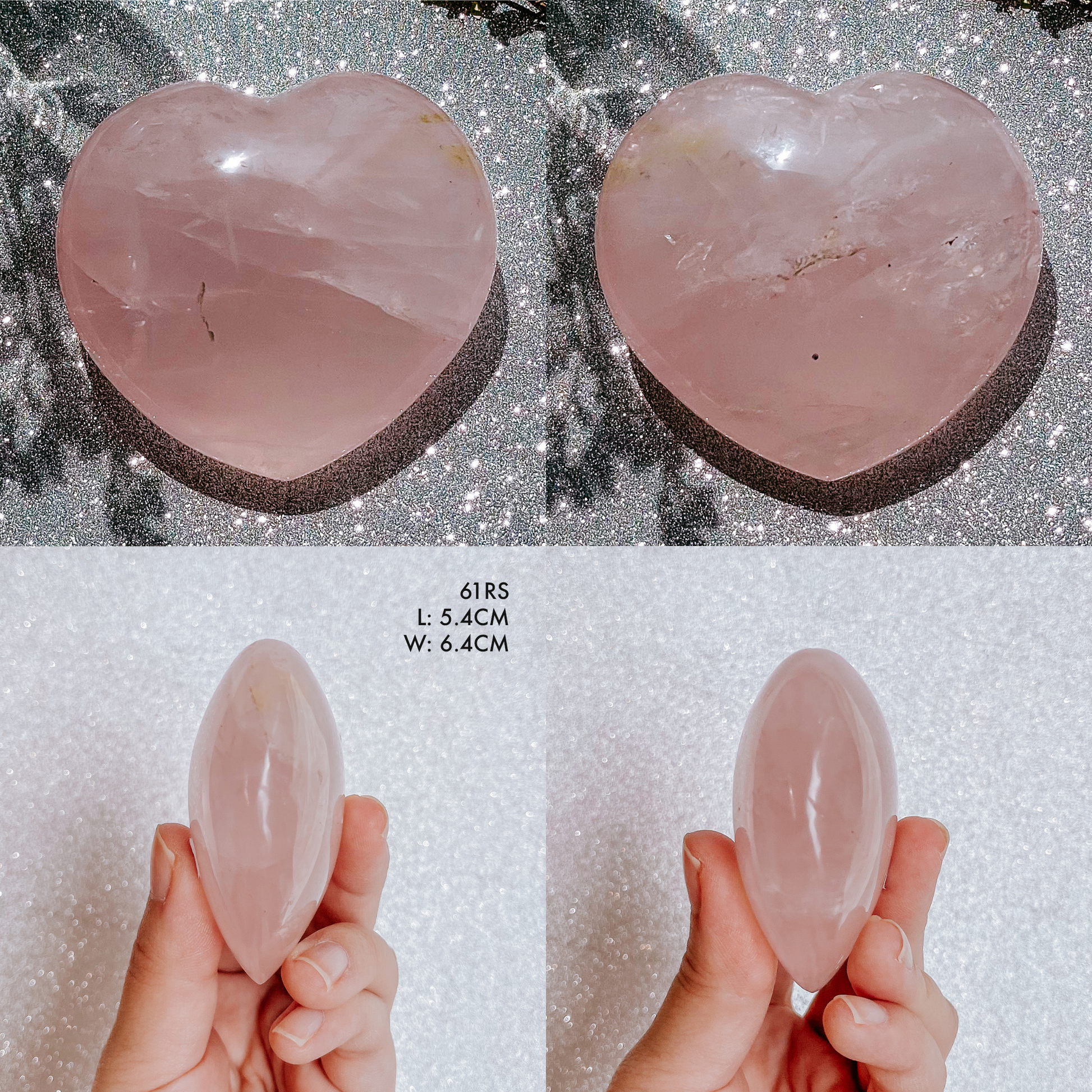 Rose Quartz Madagascar Heart